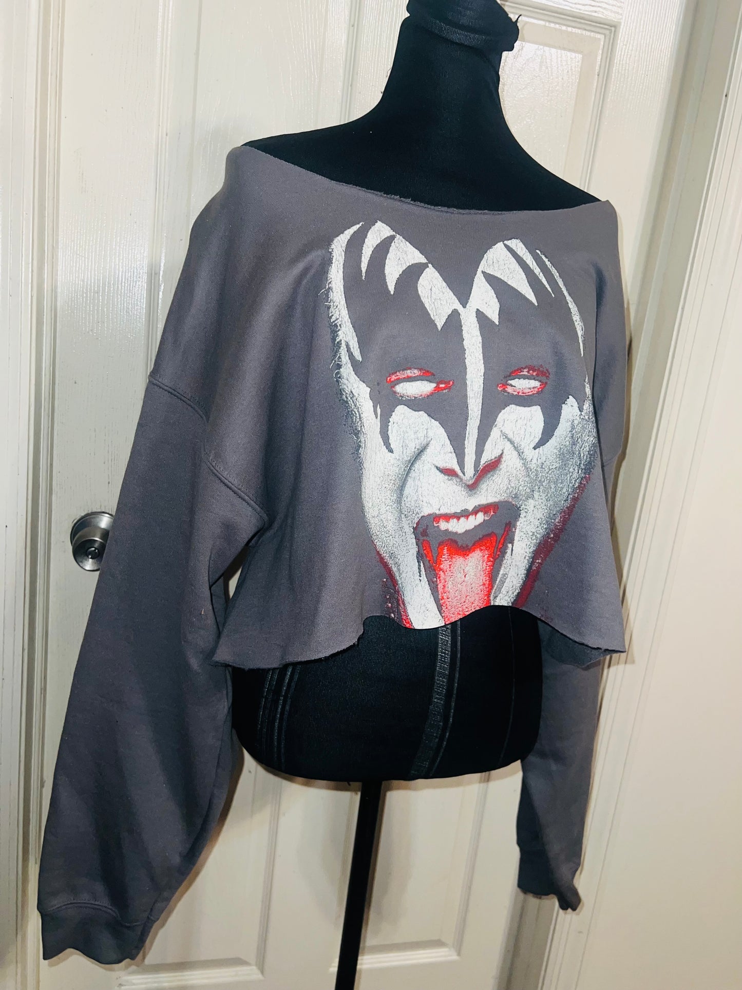 Gene Simmons/Kiss Oversized OFTS Cropped Sweatshirt