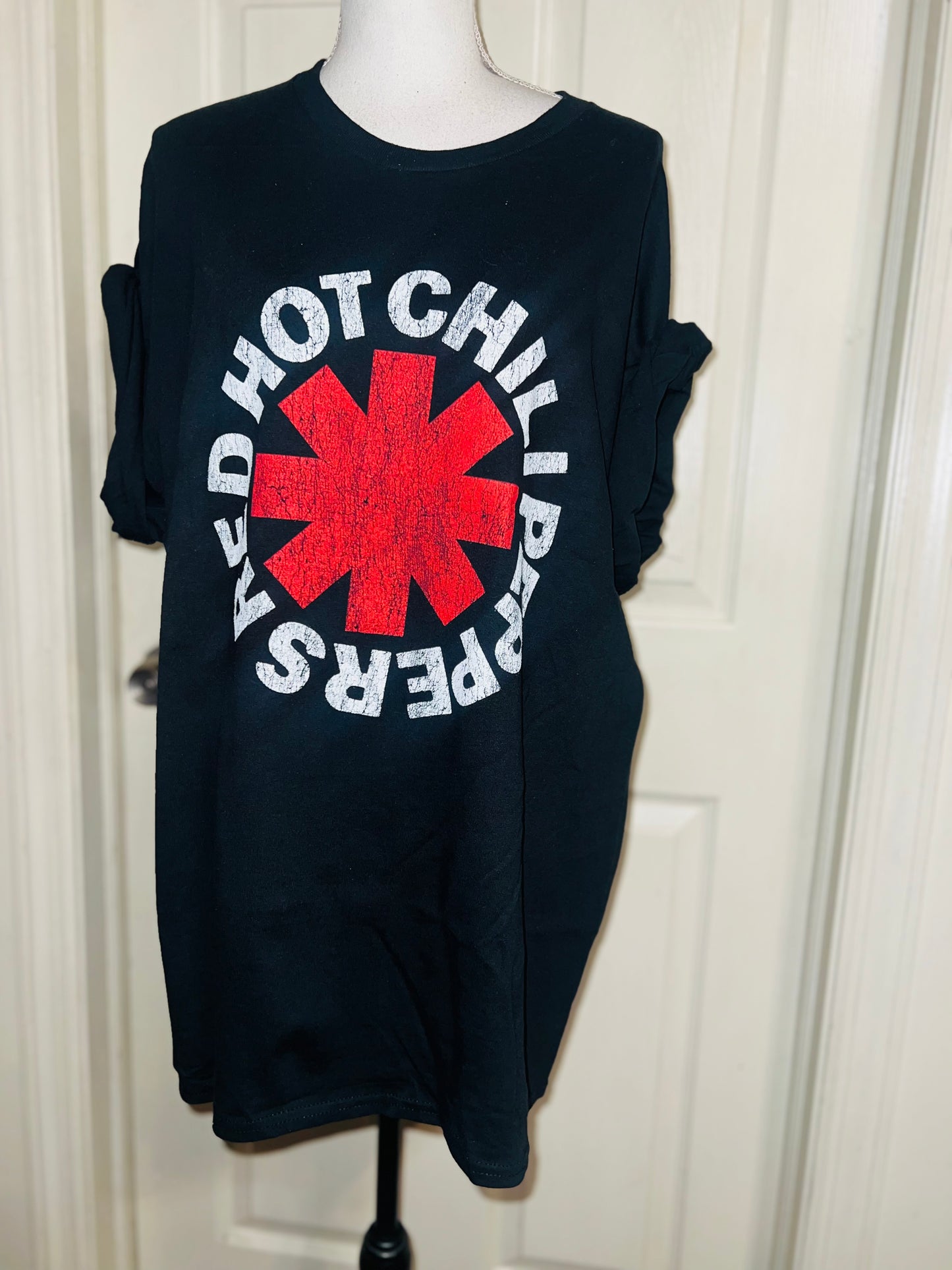 Red Hot Chili Peppers Oversized Distressed Tee
