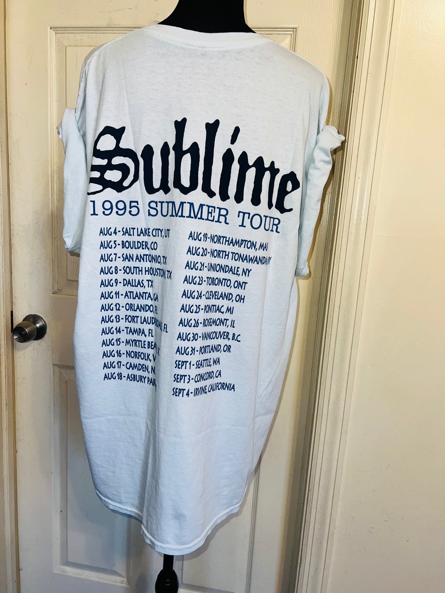 Sublime Double Sided Oversized Distressed Tee