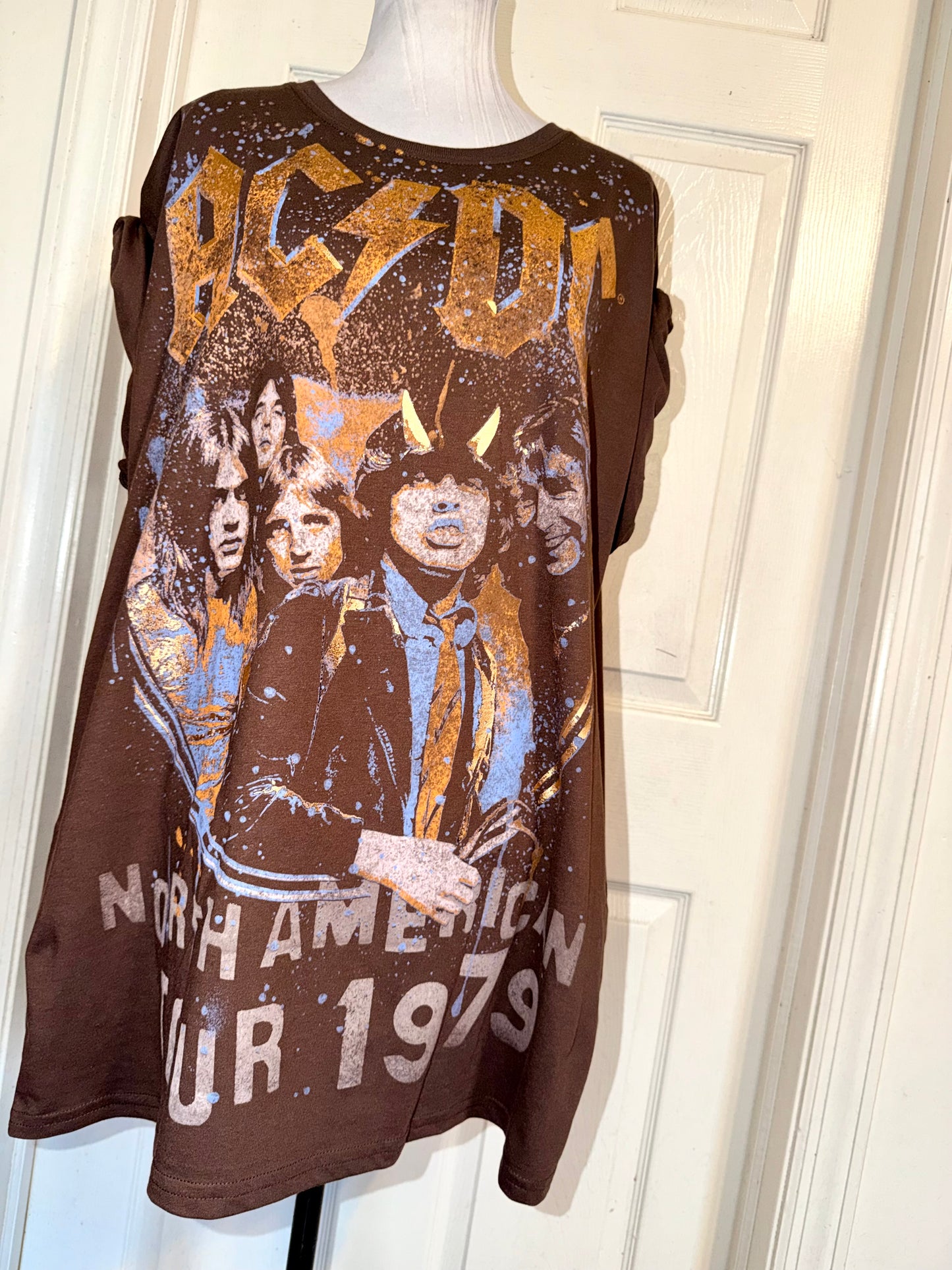 AC/DC Double Sides Oversized Tee