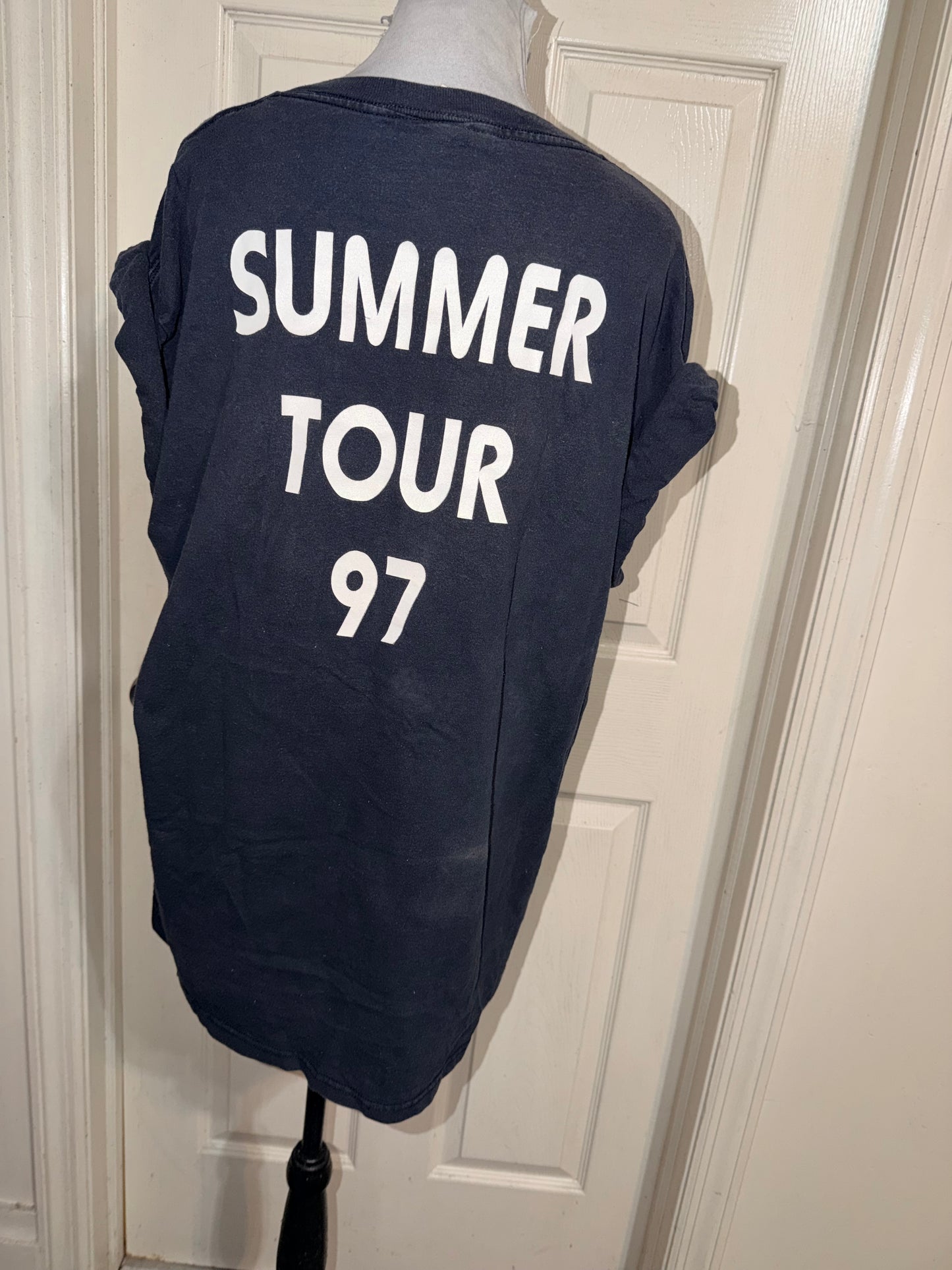 Kansas Vintage Double Sided Oversized Distressed Tee