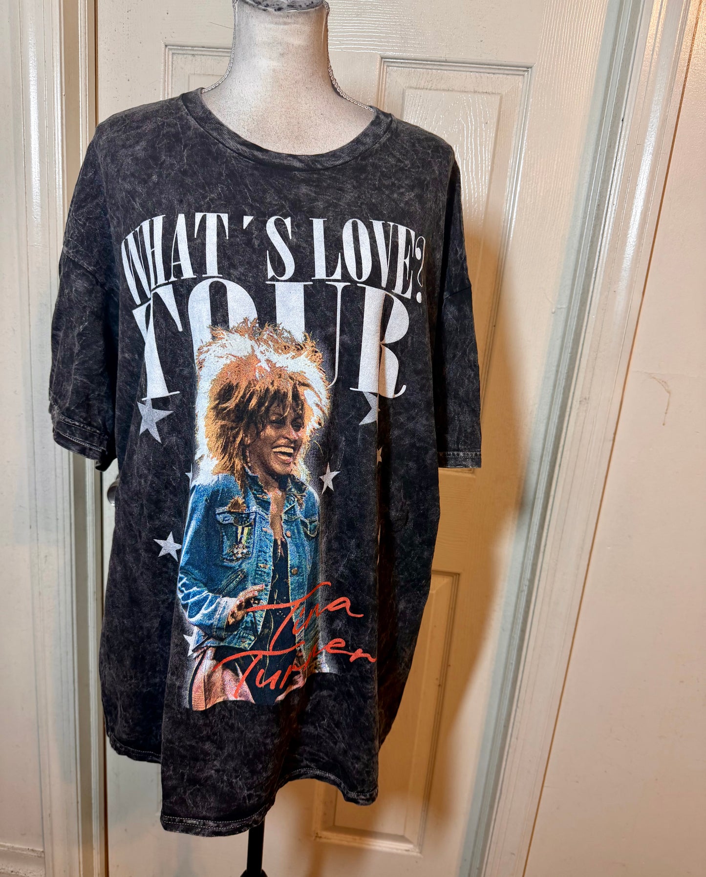 Tina Turner Double Sided Oversized Distressed Tee