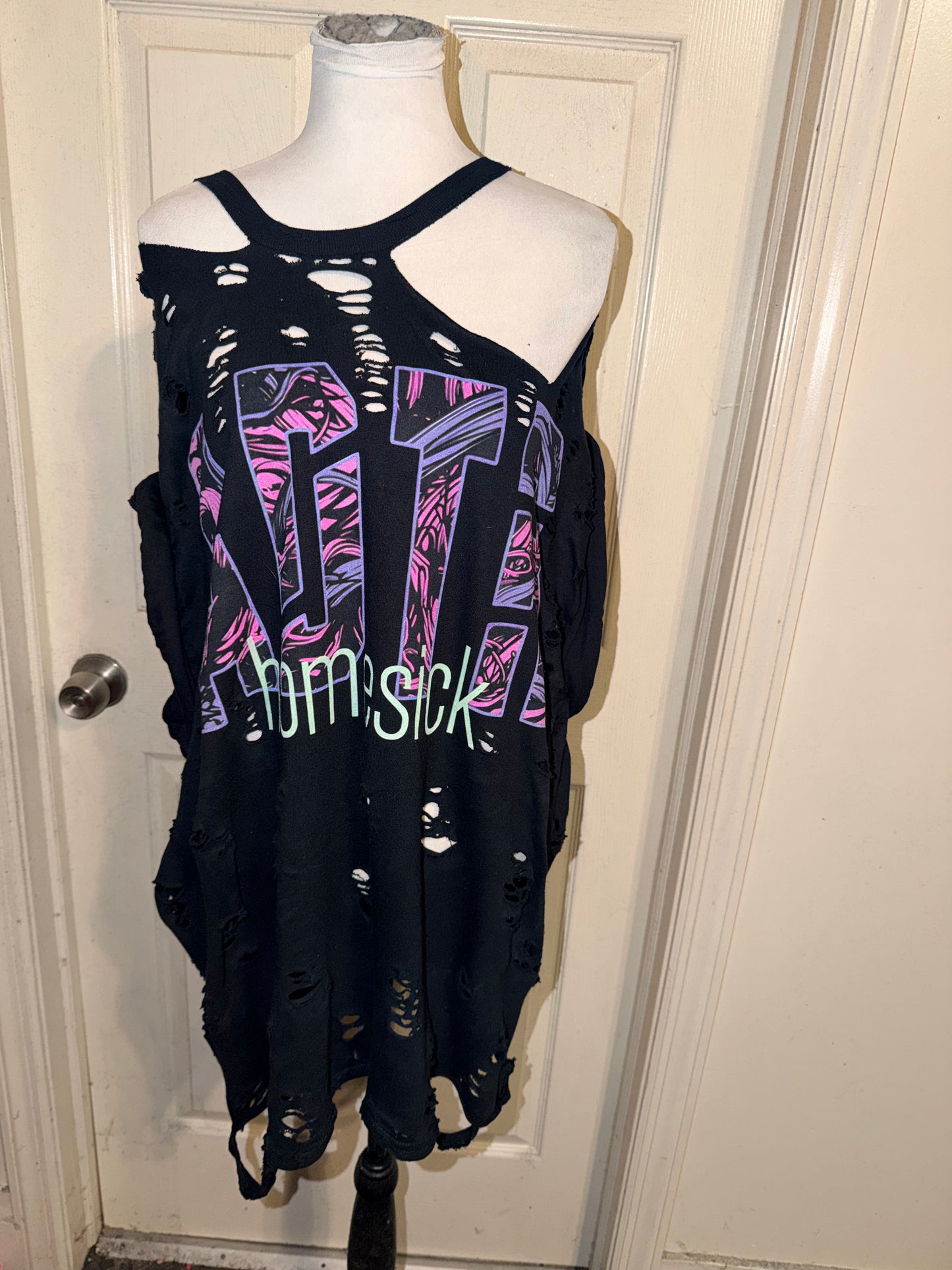 A Day to Remember Double Sided Oversized Distressed Tee
