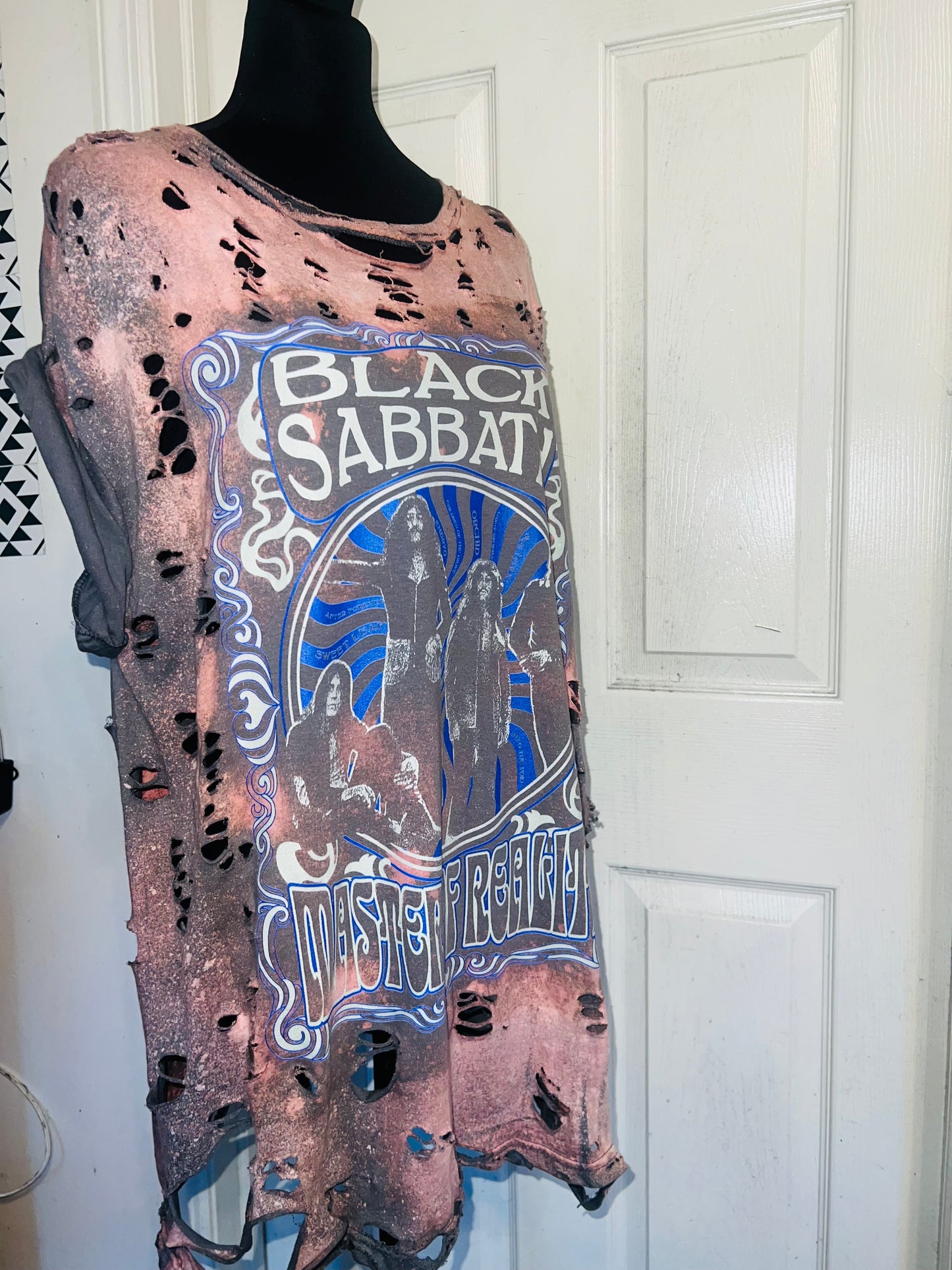 Black Sabbath Oversized Distressed Tee