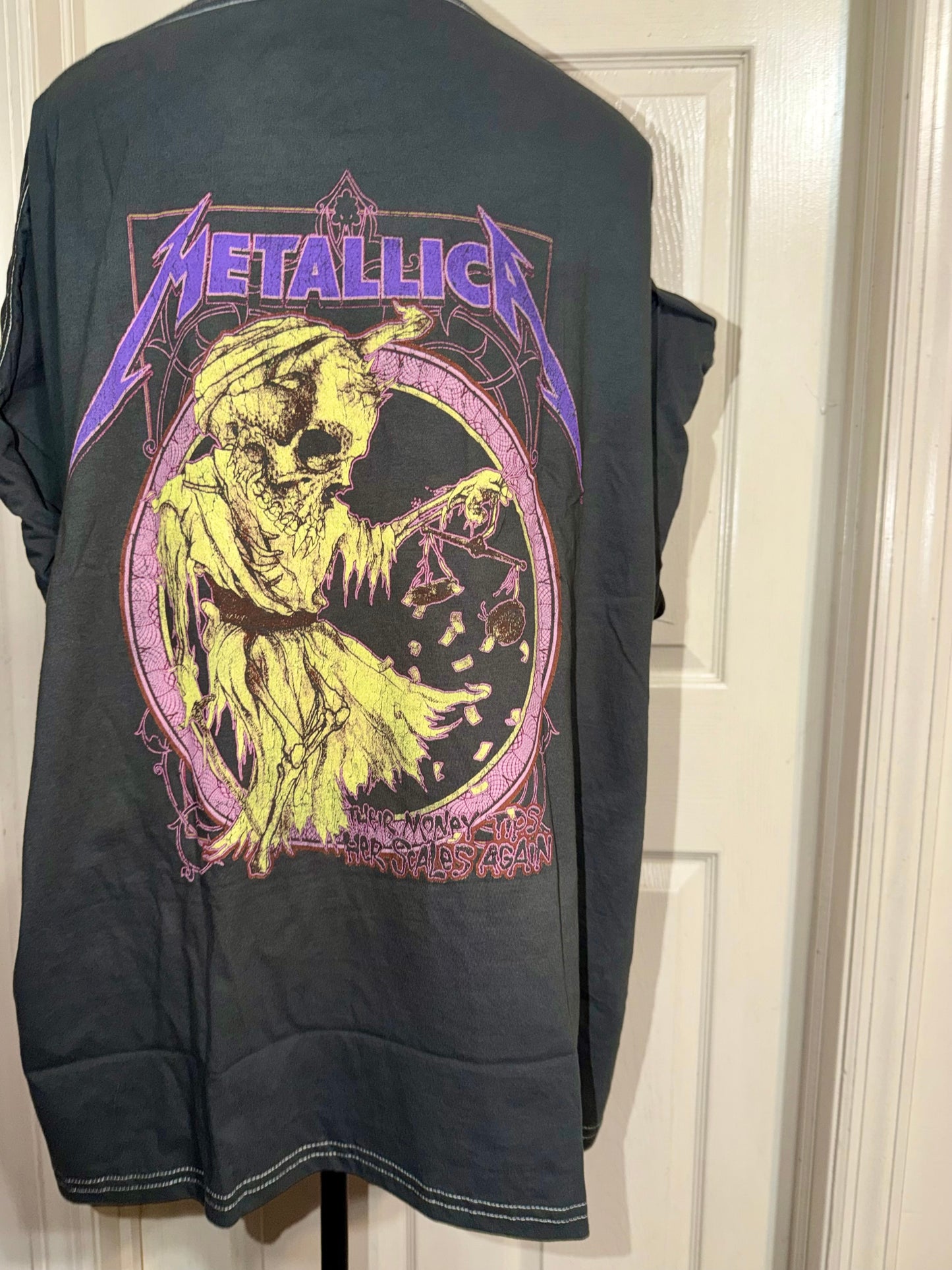 Metallica Double Sided Oversized Distressed Tee