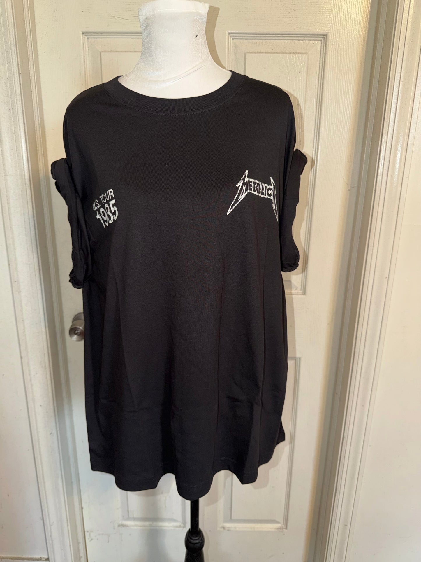 Metallica Double Sided Oversized Distressed Tee