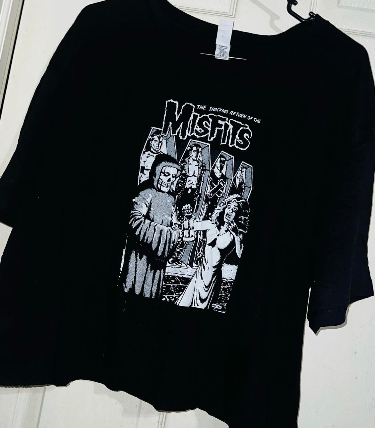Misfits Cropped Oversized Tee