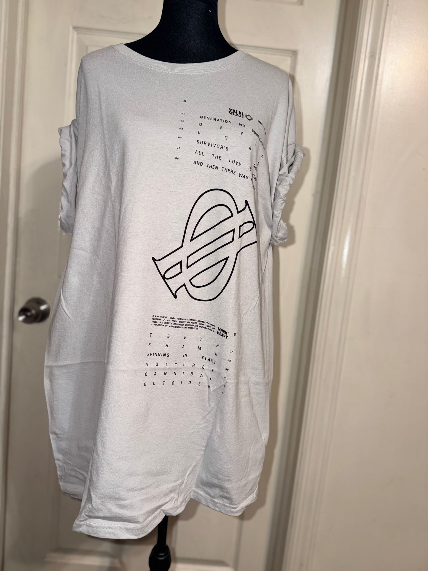 Underoath Double Sided Oversized Distressed Tee