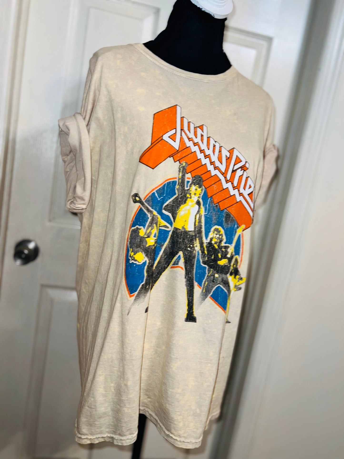 Judas Priest Oversized Distressed Tee