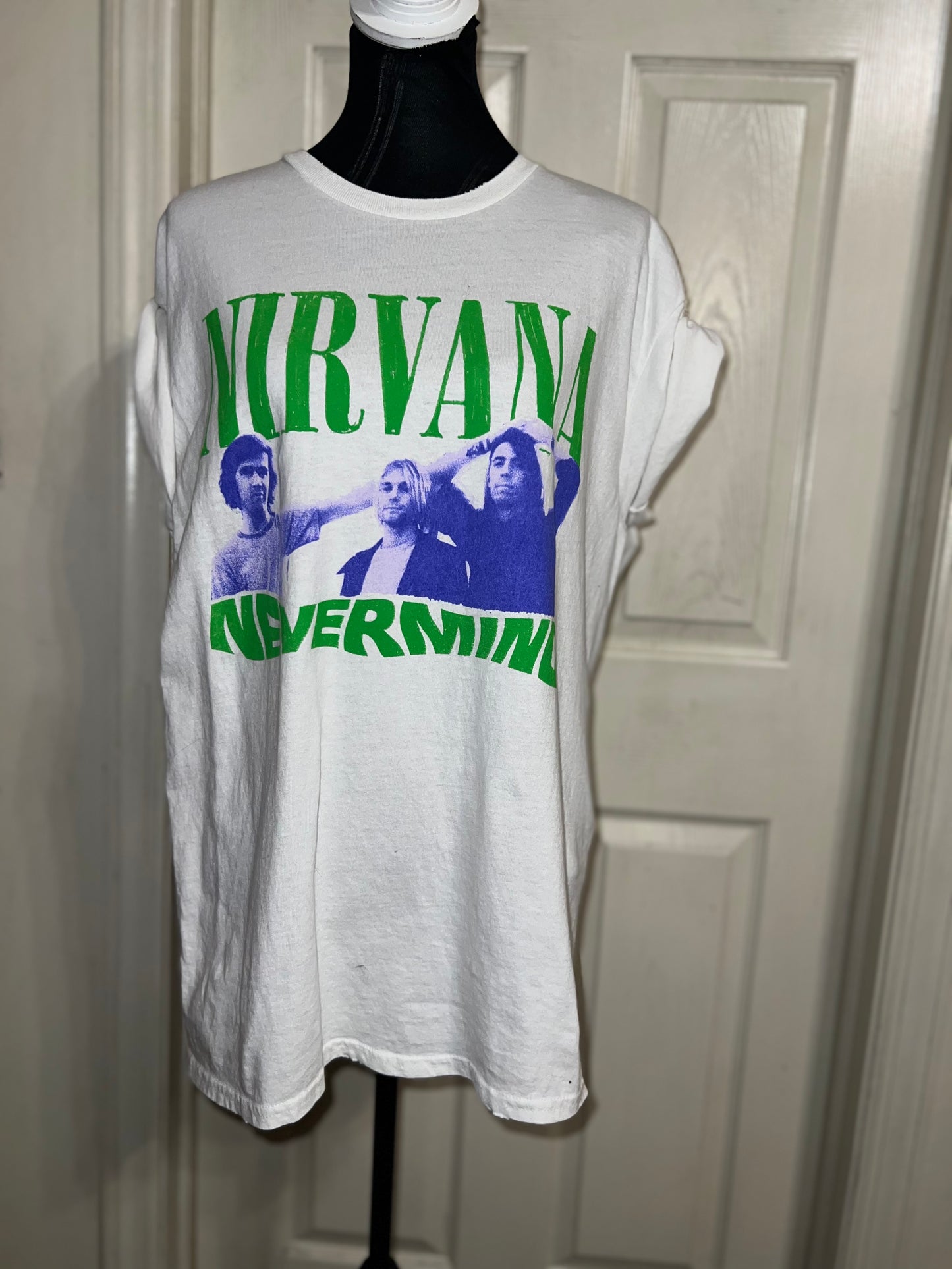 Nirvana “Nevermind” Oversized Distressed Tee