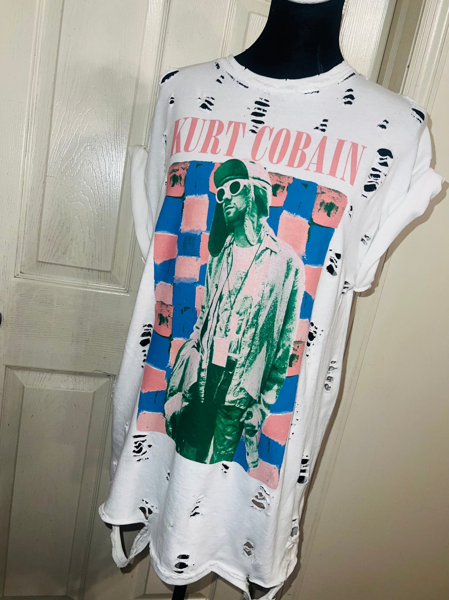 Kurt Cobain Oversized Distressed Tee