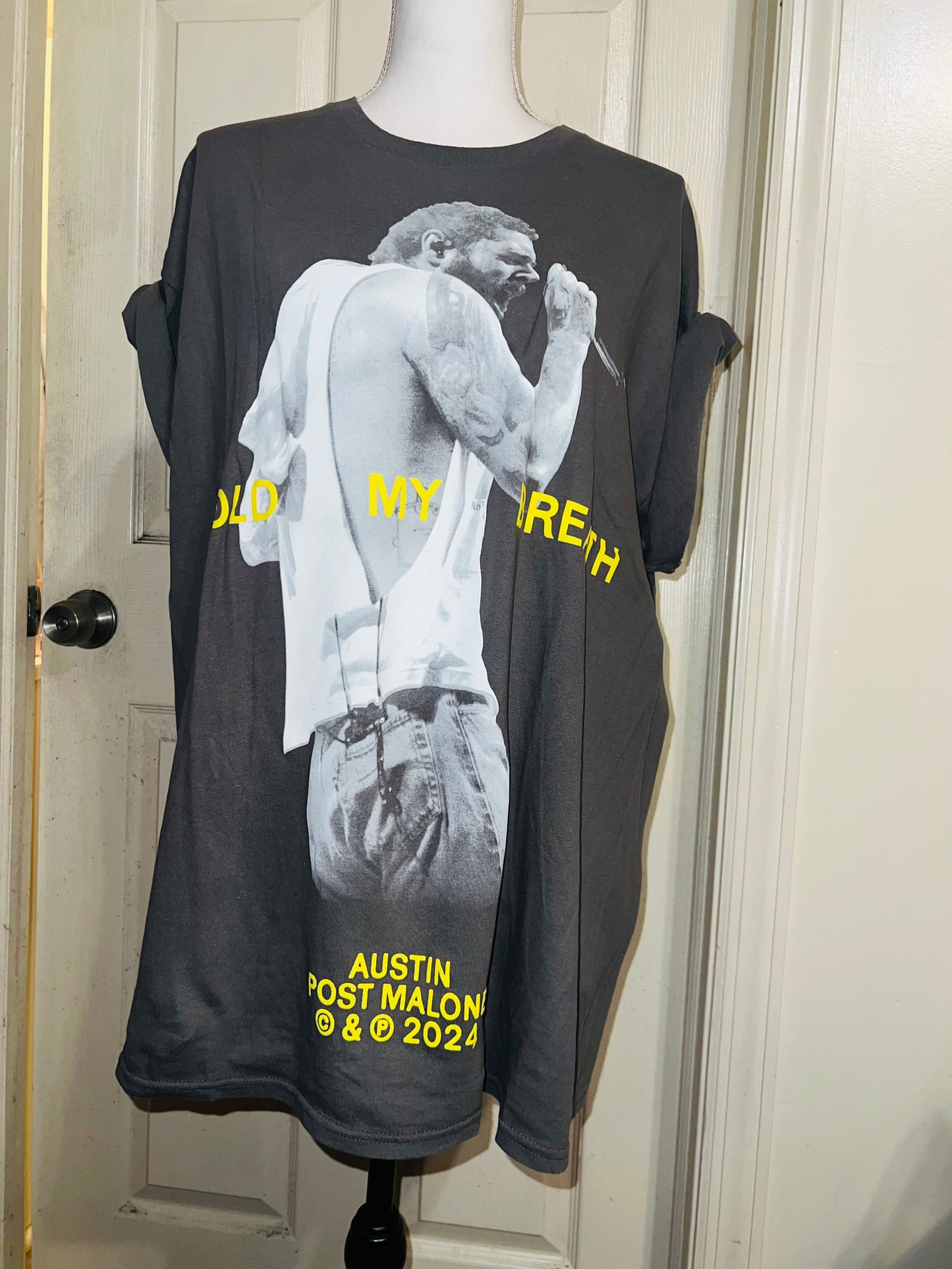 Post Malone Oversized Distressed T-Shirt