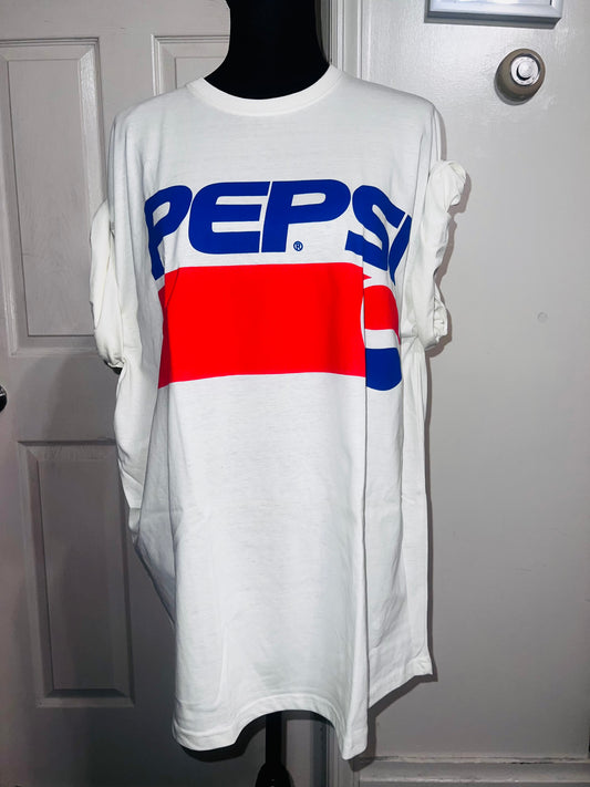 Pepsi Double Sided Oversized Distressed Tee