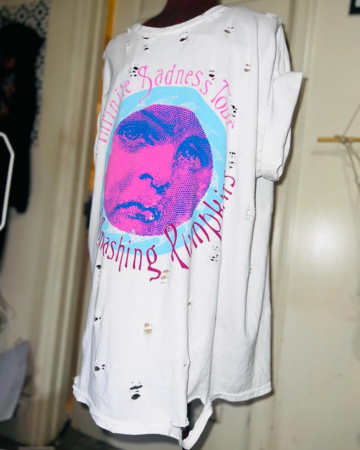 Smashing Pumpkins Tour Oversized Distressed Tee