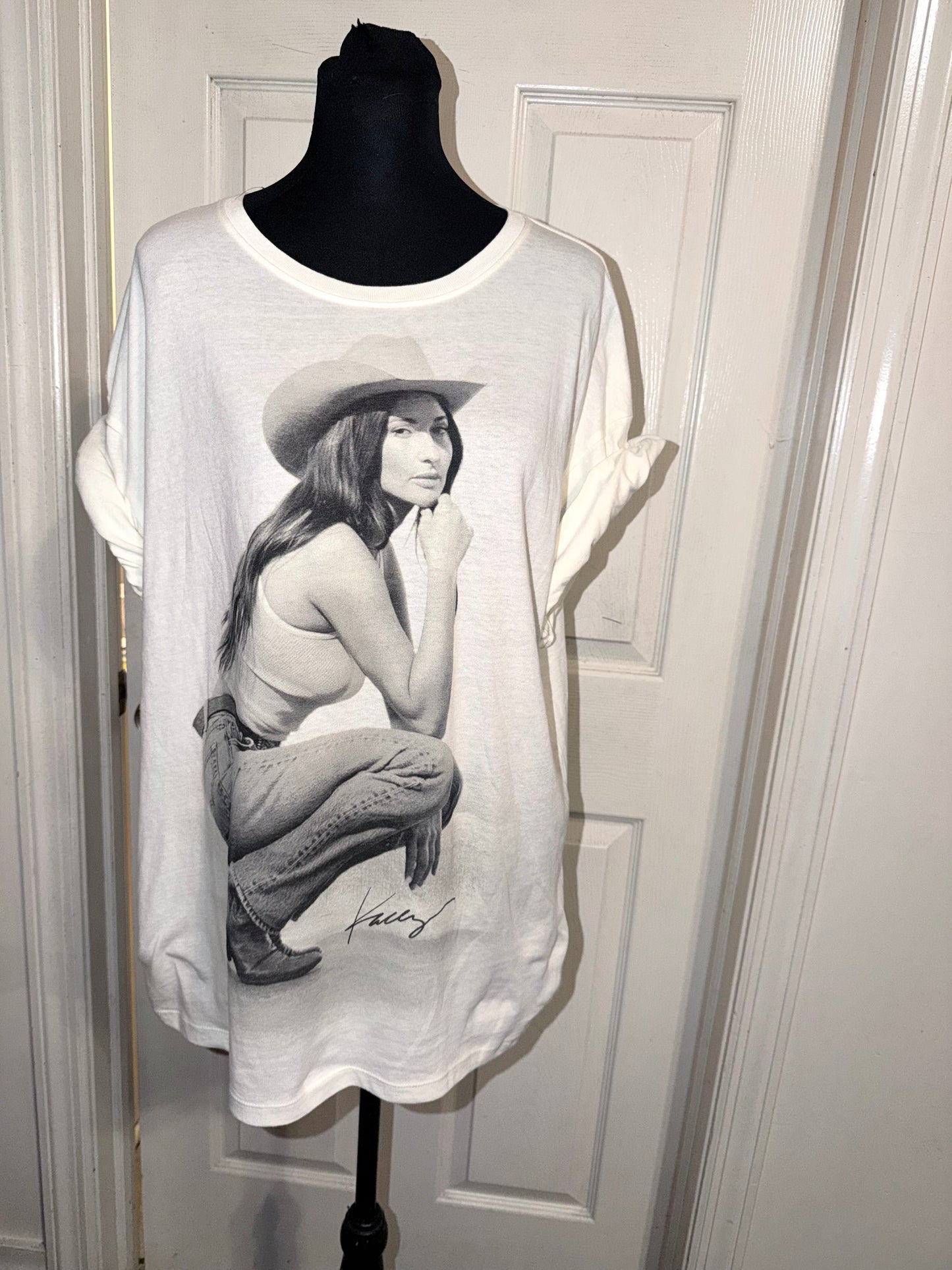 Kasey Musgraves Oversized Distressed Tee