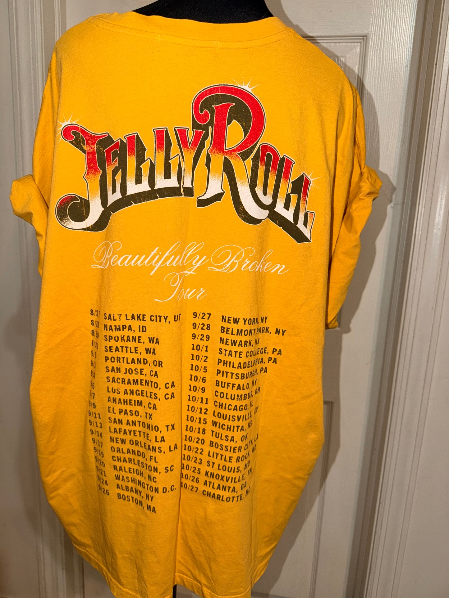 Jelly Roll Double Sided Oversized Distressed Tee