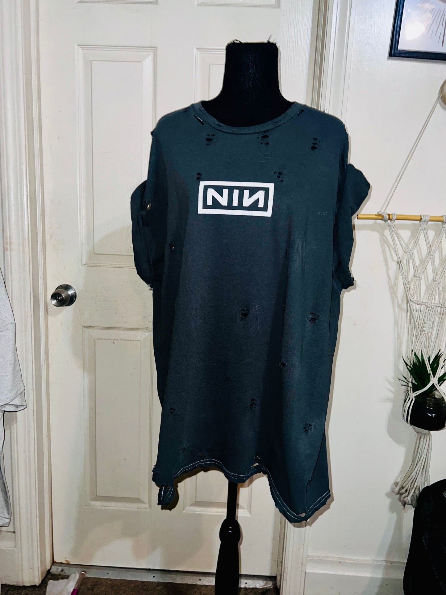 Nine Inch Nails Oversized Distressed Tee