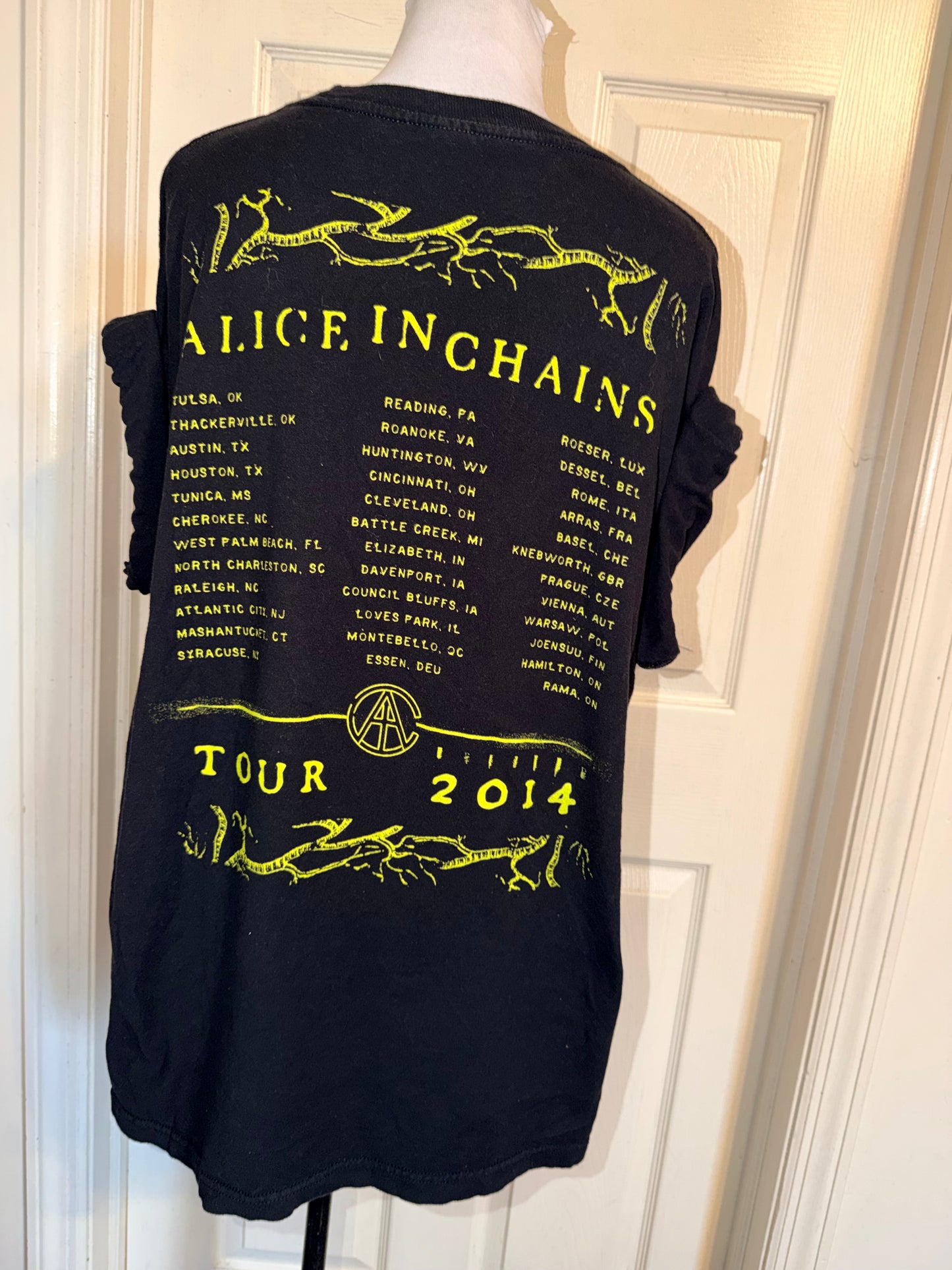 Alice In Chains Double Sided Oversized Distressed Tee