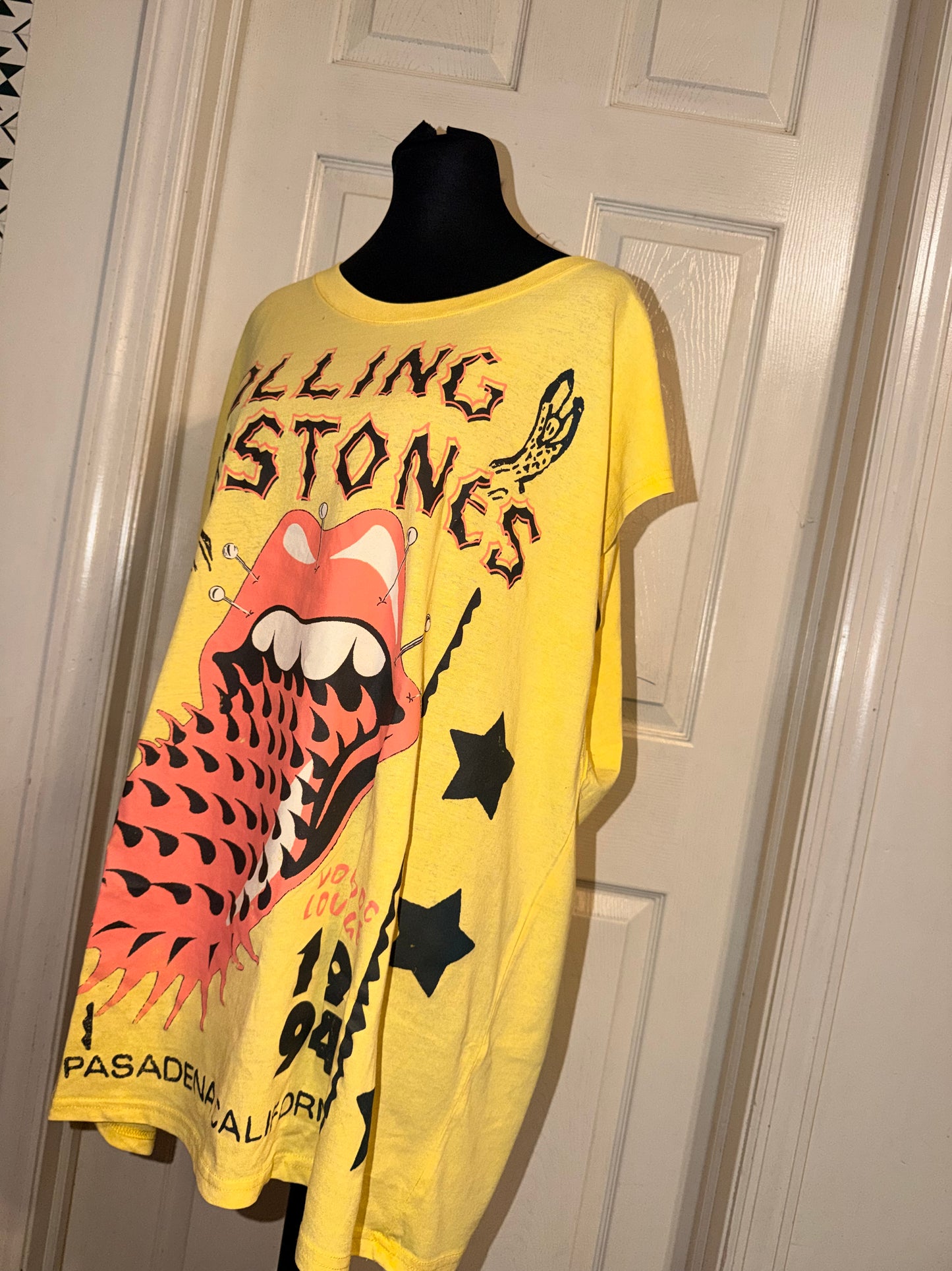 The Rolling Stones Oversized Distressed Tank