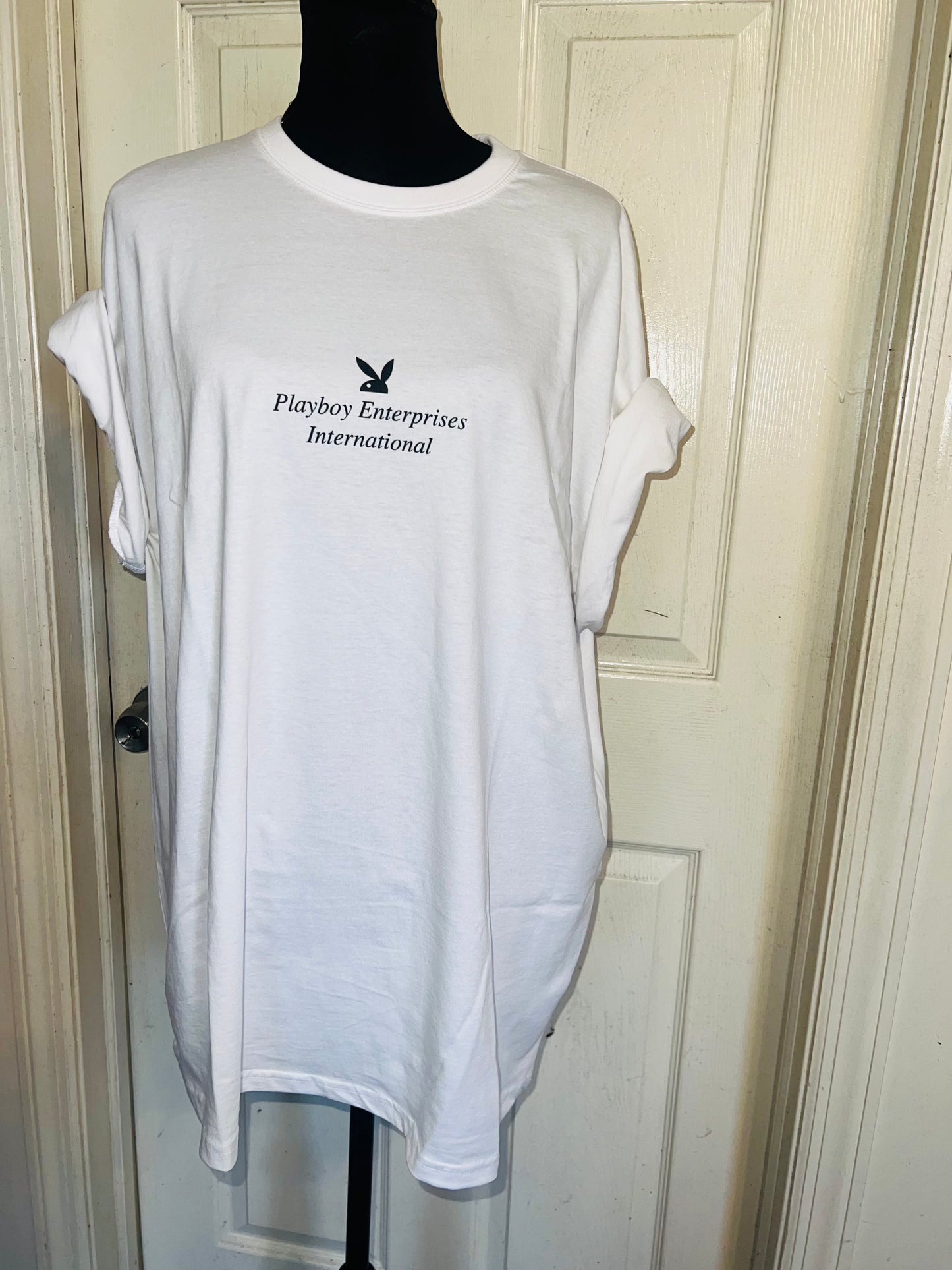 Playboy Double Sided Oversized Distressed Tee