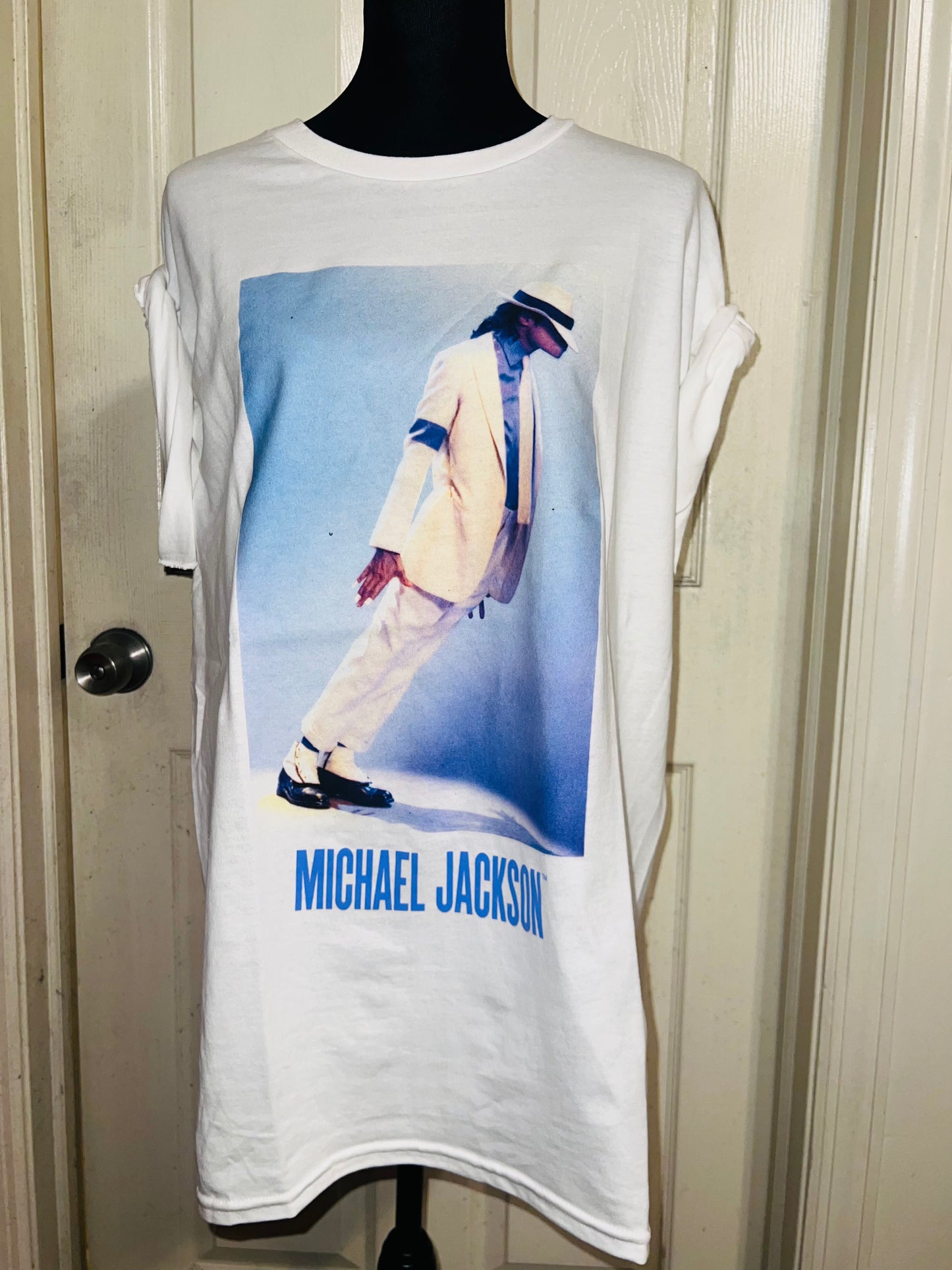 Michael Jackson Oversized Distressed T-Shirt