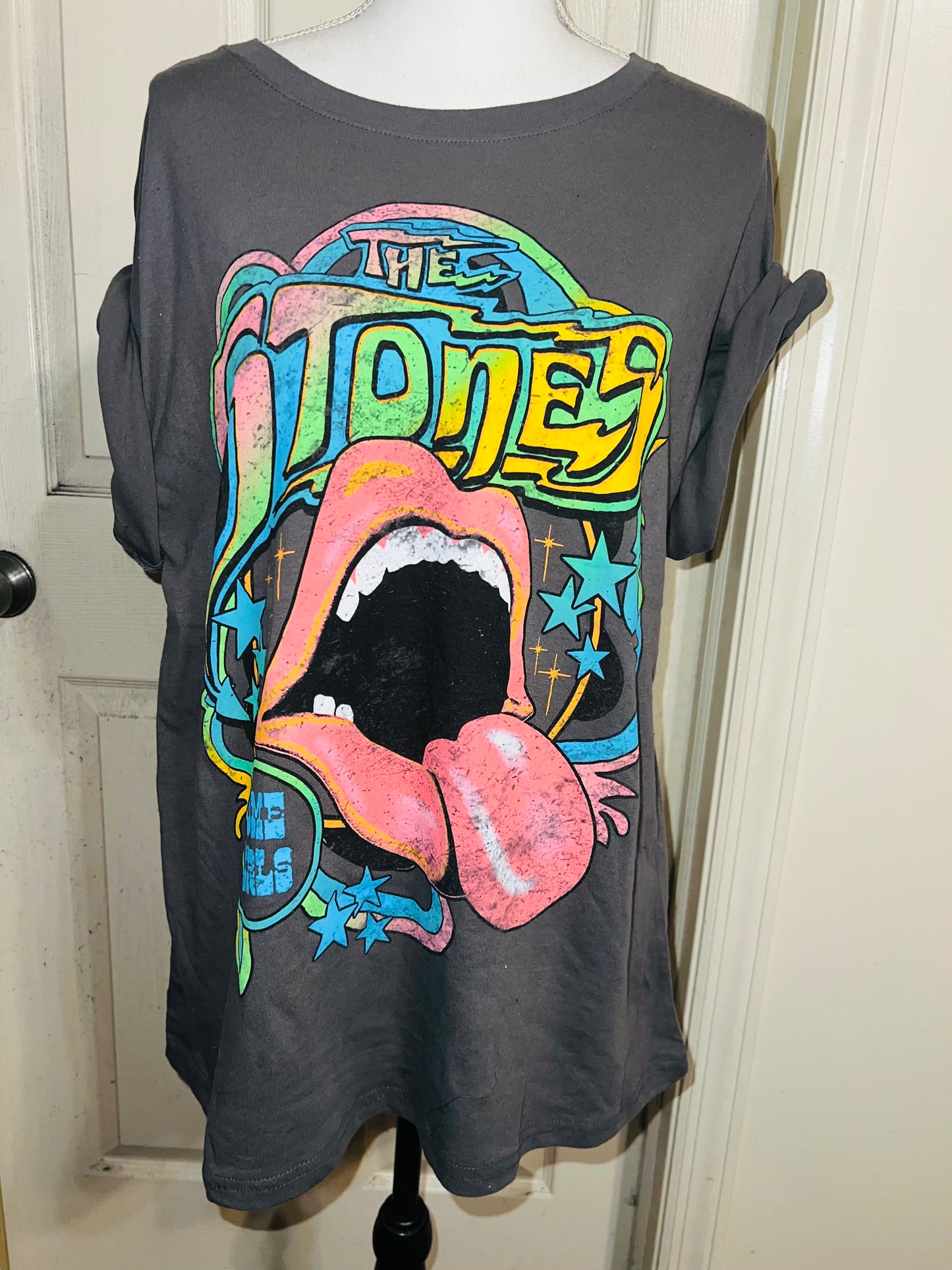 The Rolling Stones Oversized Distressed Tee