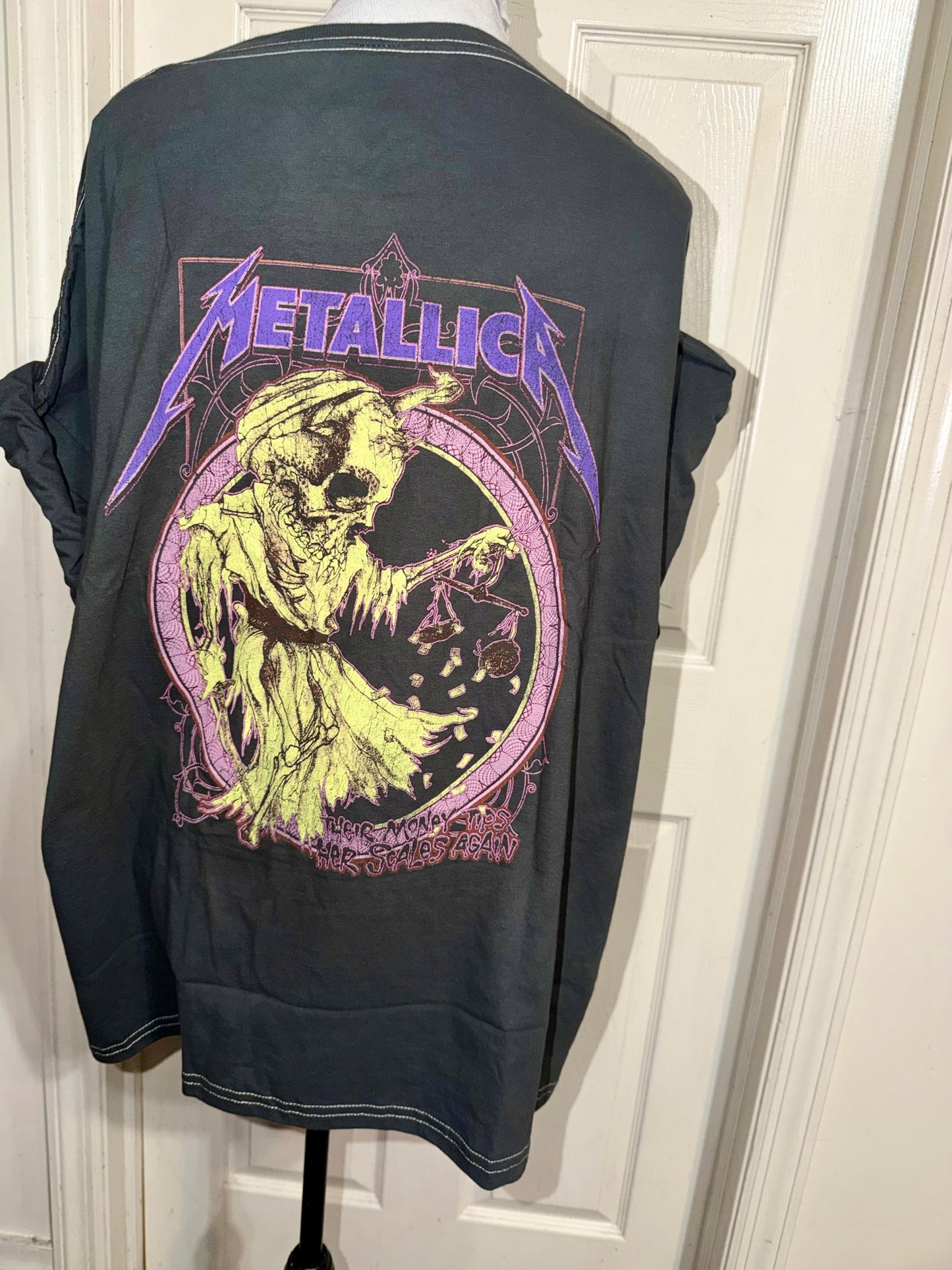 Metallica Double Sided Oversized Distressed Tee