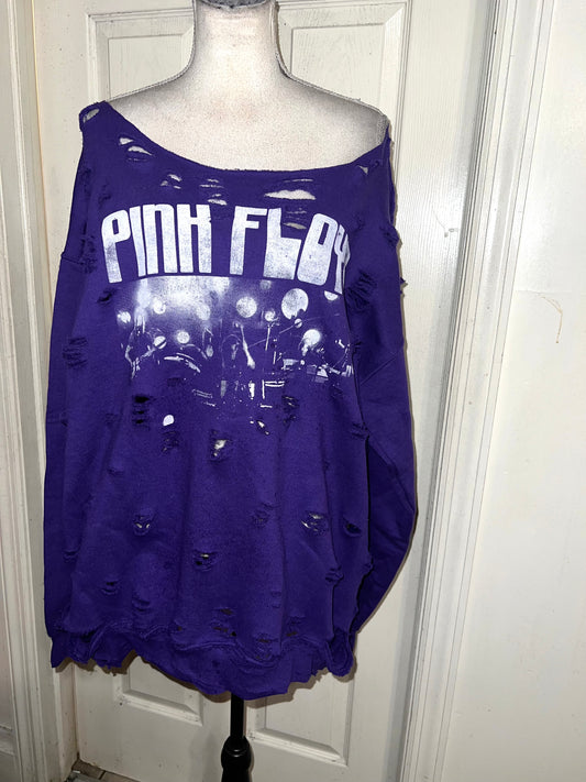 Pink Floyd Oversized Distreseed Sweatshirt