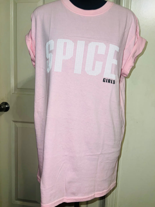 Spice Girls Double Sided Oversized Distressed Tee