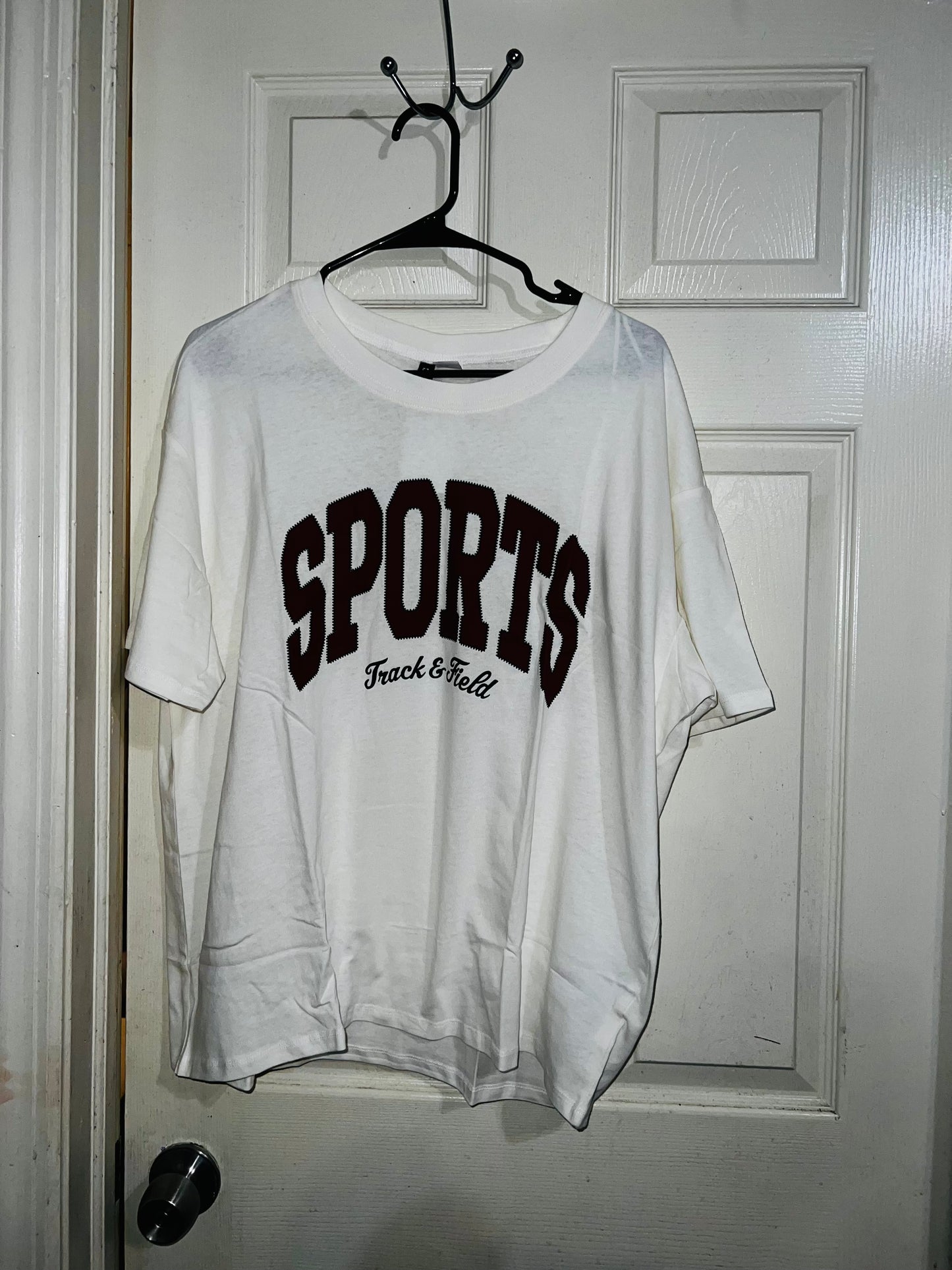 Sports Oversized Distressed Tee