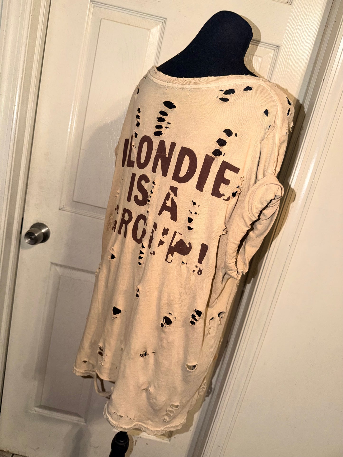Blondie Double Sided Oversized Distressed Tee (as is)