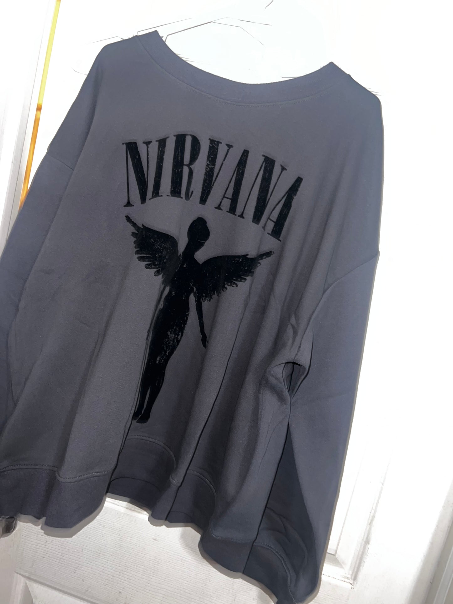 Nirvana Oversized Distressed Sweatshirt