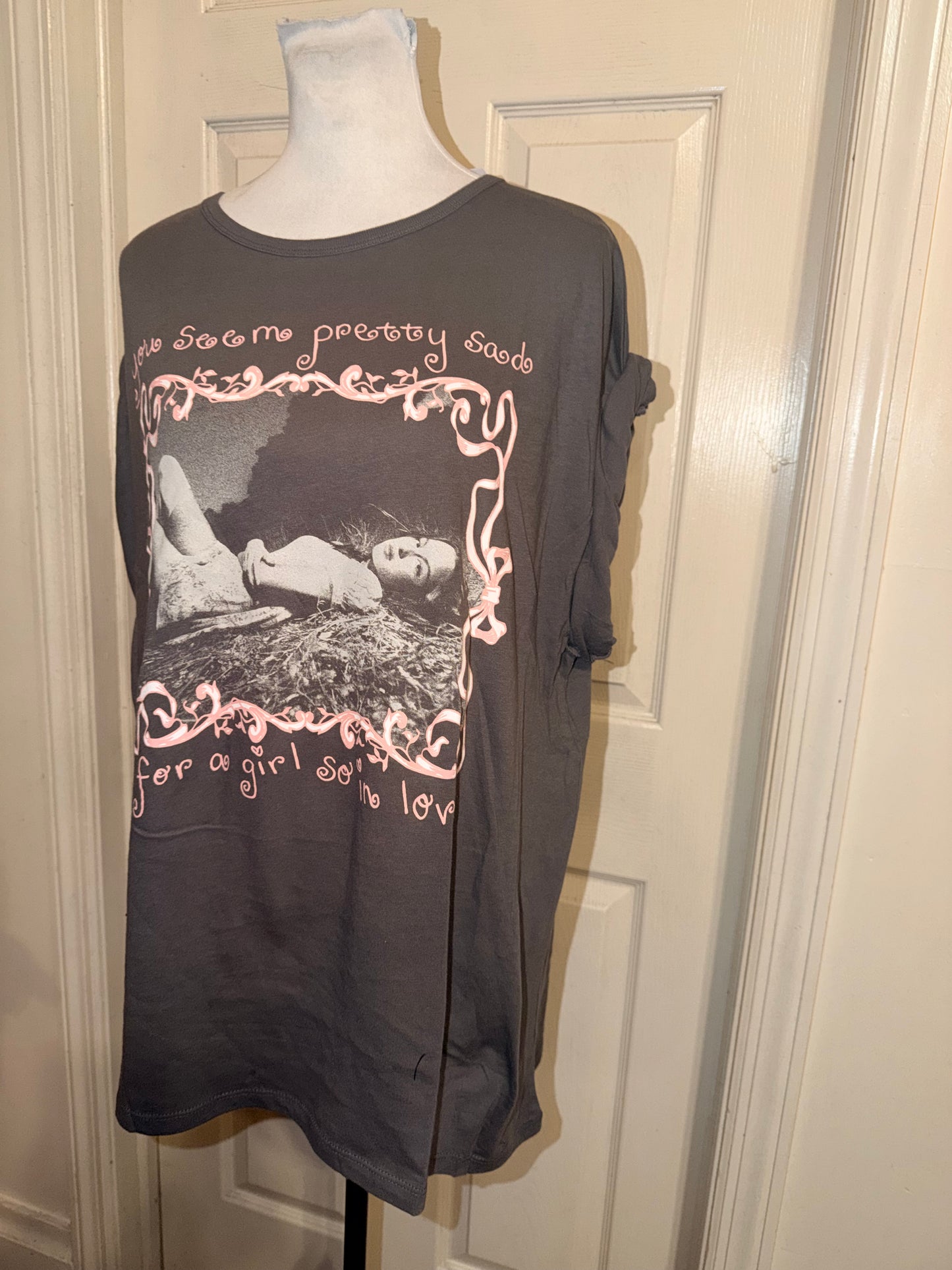 Olivia Rodrigo Oversized Distressed Tee