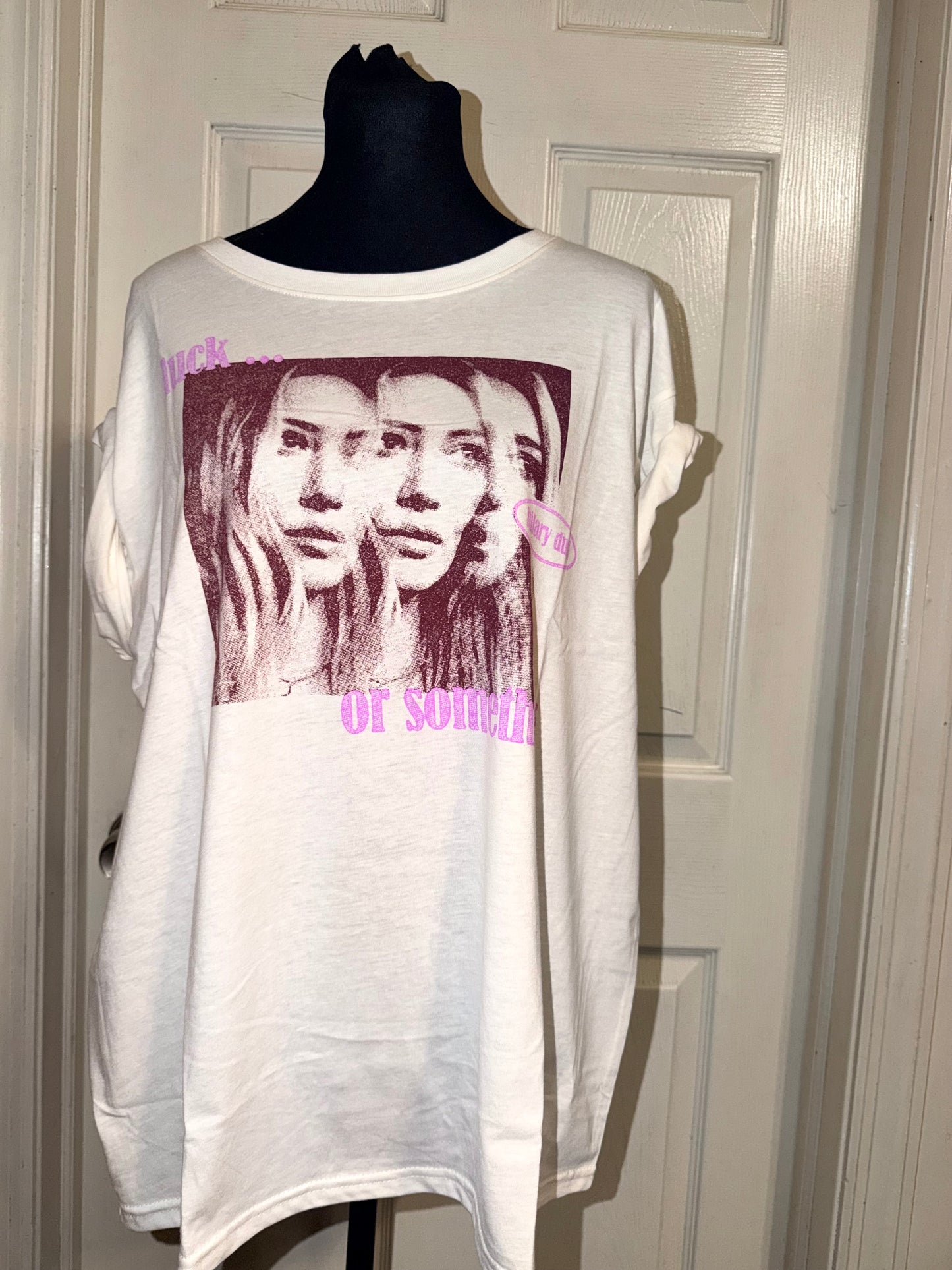 Hilary Duff Distressed Tee