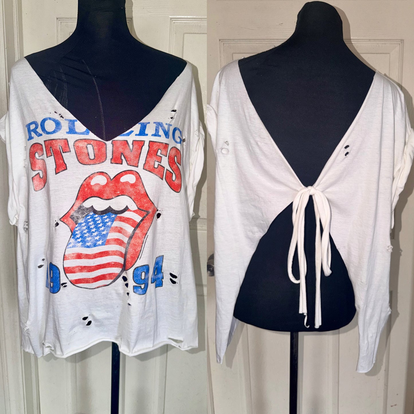 The Rolling Stones Open Back Bow Tee (as is)