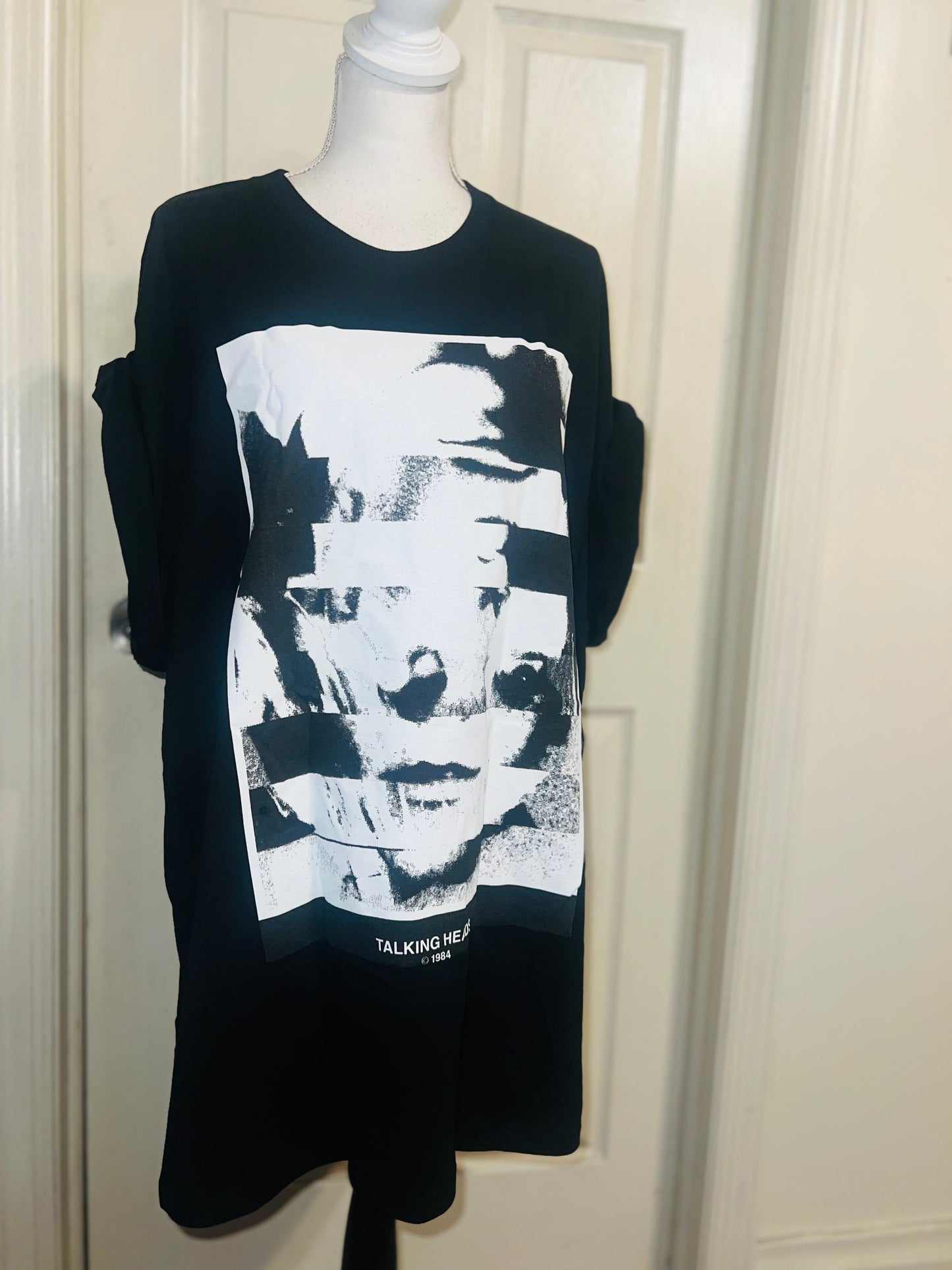 The Talking Heads Double Sided Oversized Distressed Tee