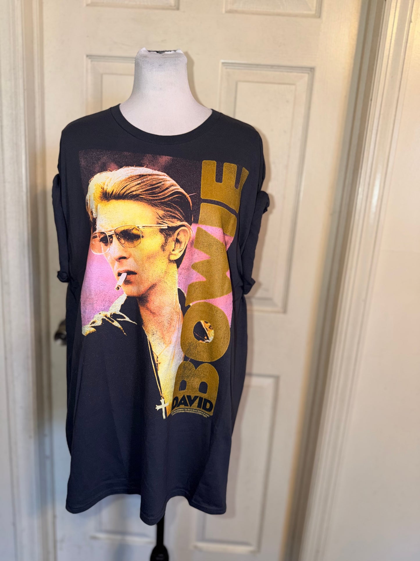 David Bowie Oversized Distressed Tee