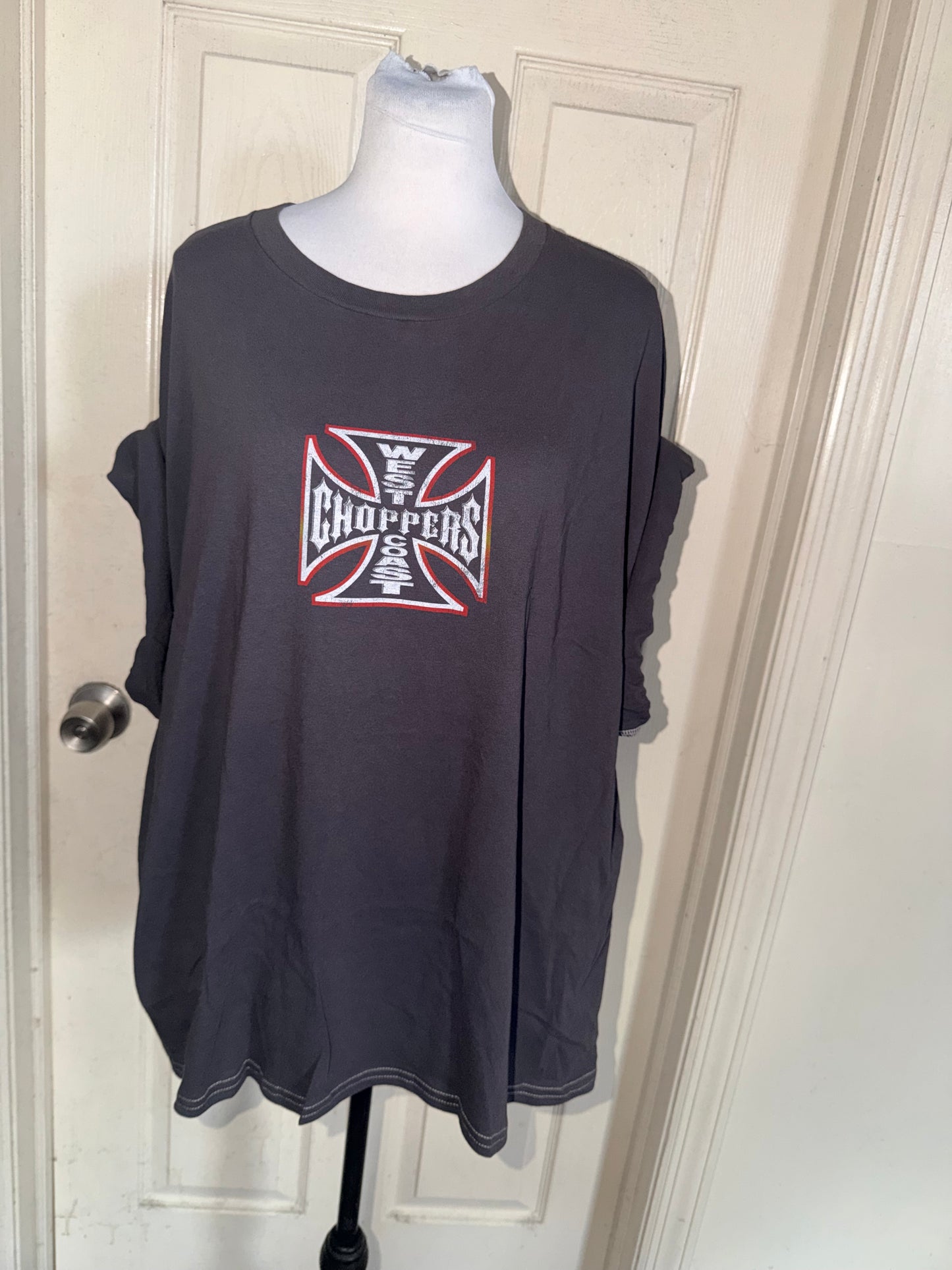 West Coast Choppers Double Sided Oversized Distressed Tre