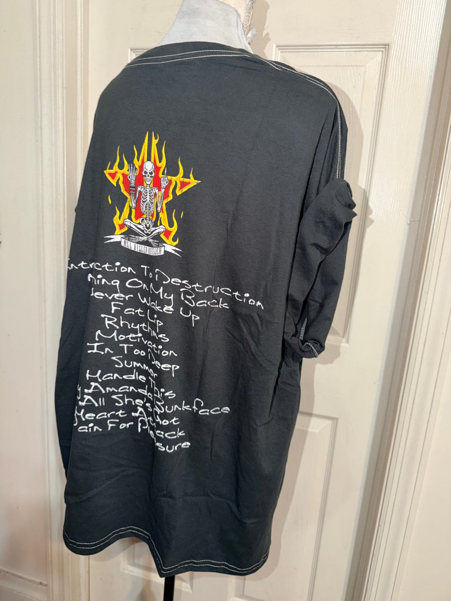 Sum 41 Double Sided Oversized Distressed Tee