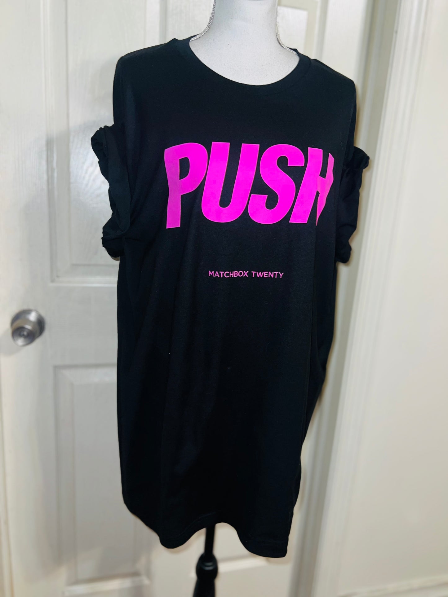 Matchbox Twenty Push Oversized Distressed Tee