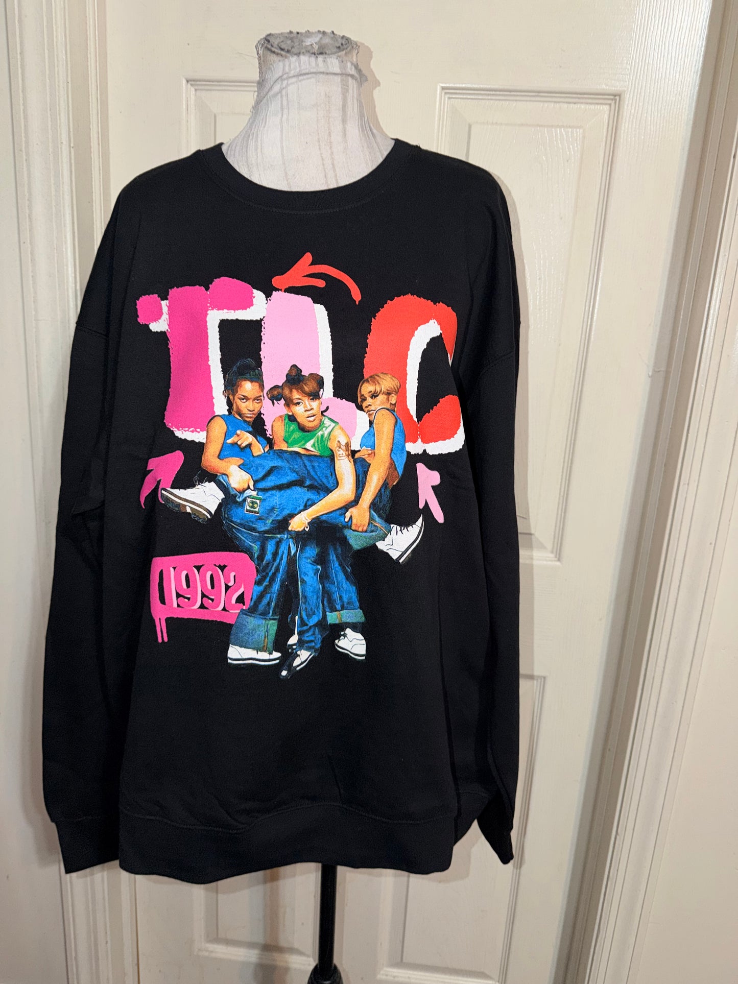 TLC Oversized Distressed Sweatshirt