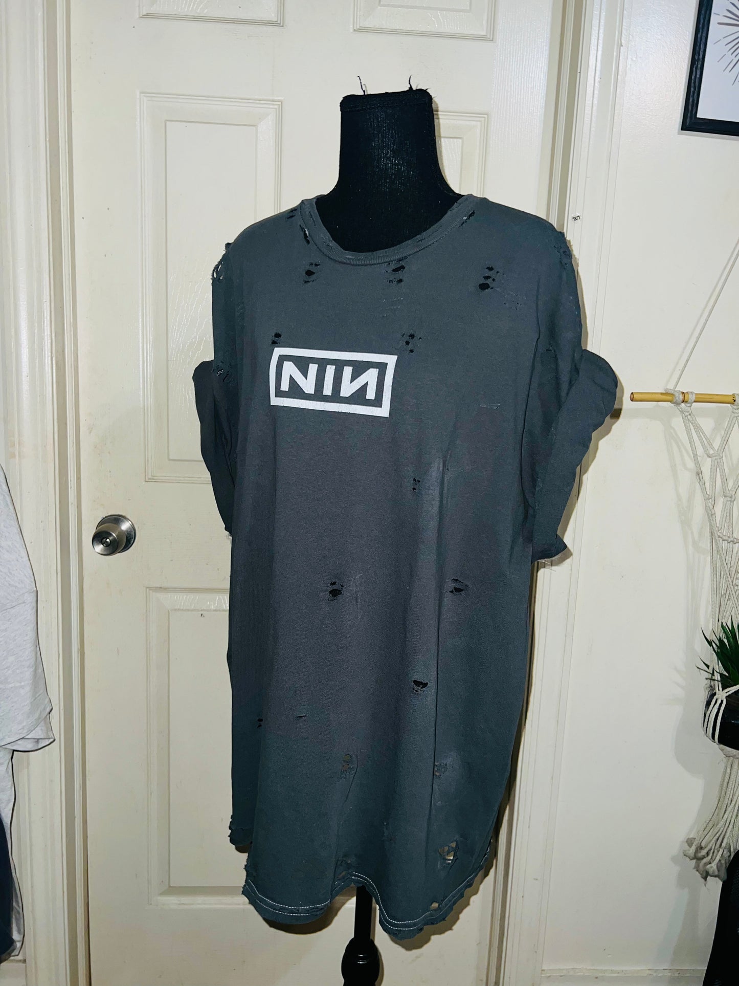 Nine Inch Nails Oversized Distressed Tee