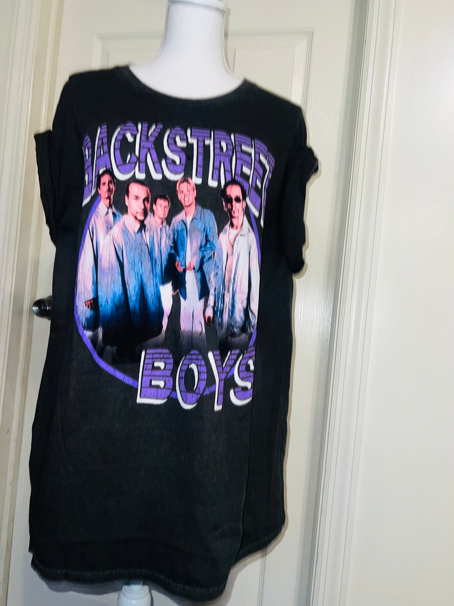 Backstreet Boys Oversized Distressed Tee