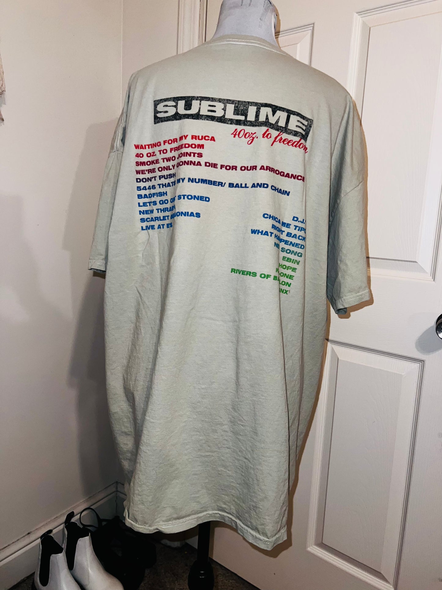 Sublime Double Sided Oversized Distressed Tee