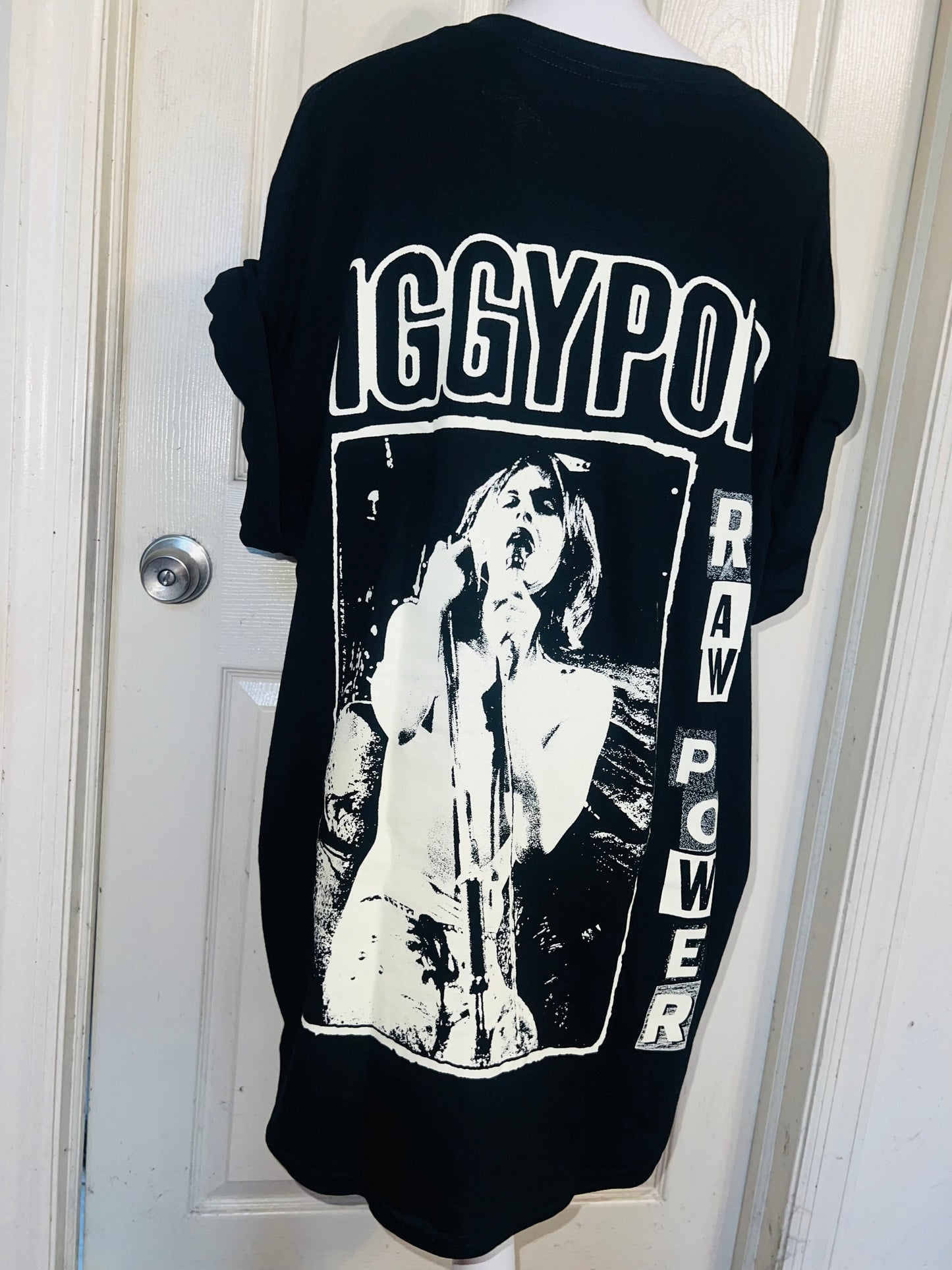 Iggy Pop Double Sided Oversized Distressed Tee