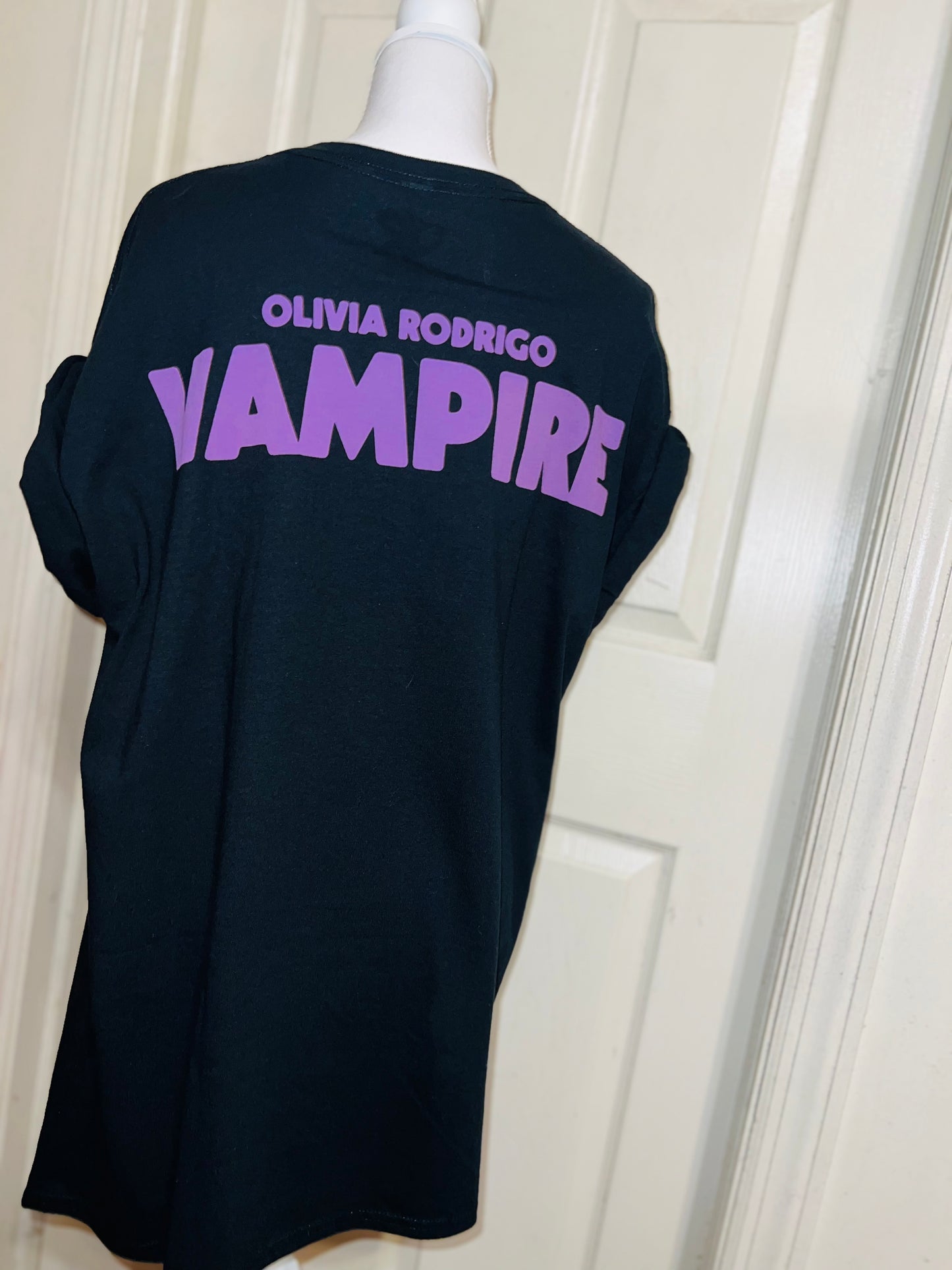 Olivia Rodrigo Double Sided Vampire Distressed Tee