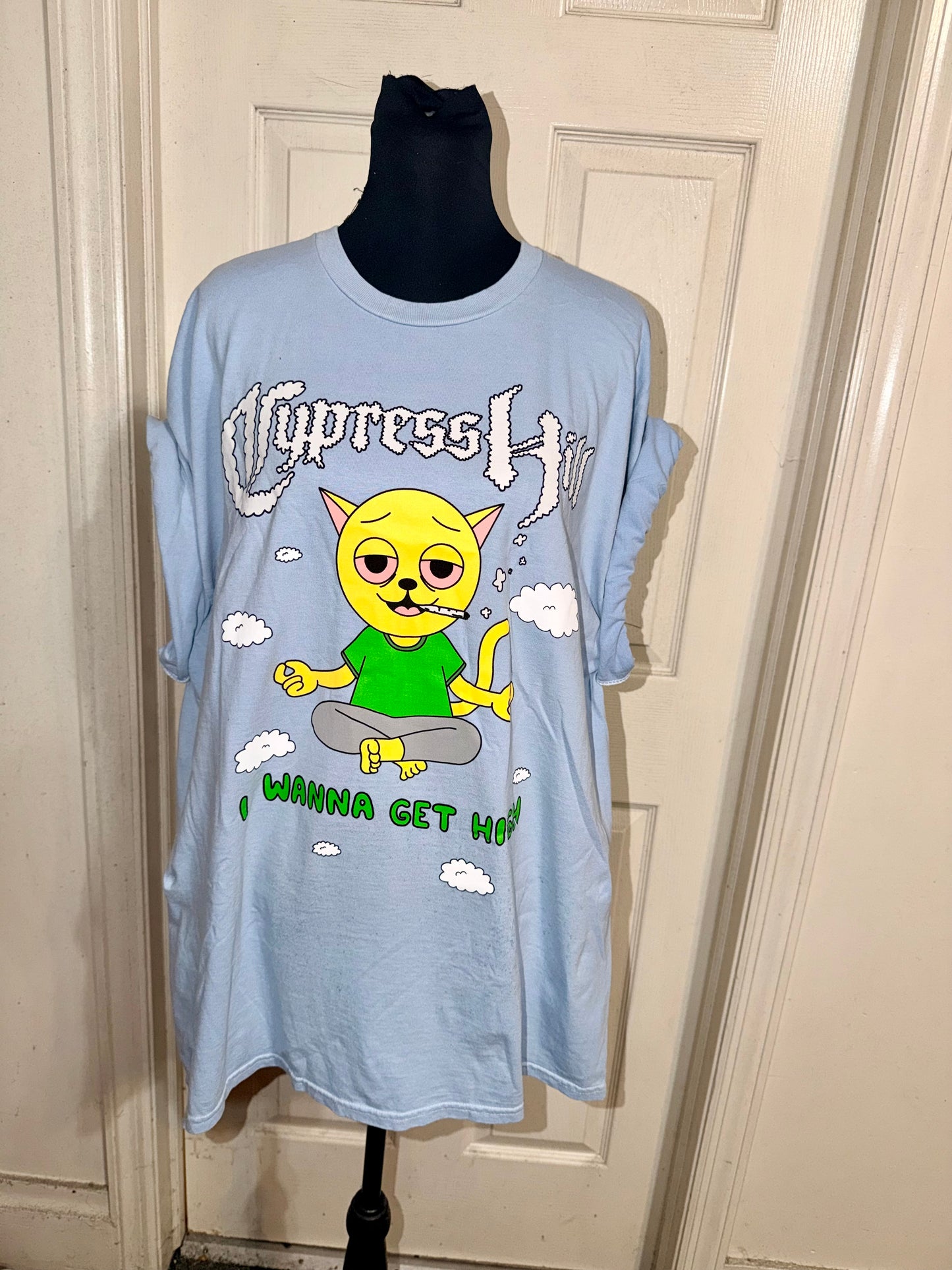Cypress Hill Double Sided Oversized Distressed Tee