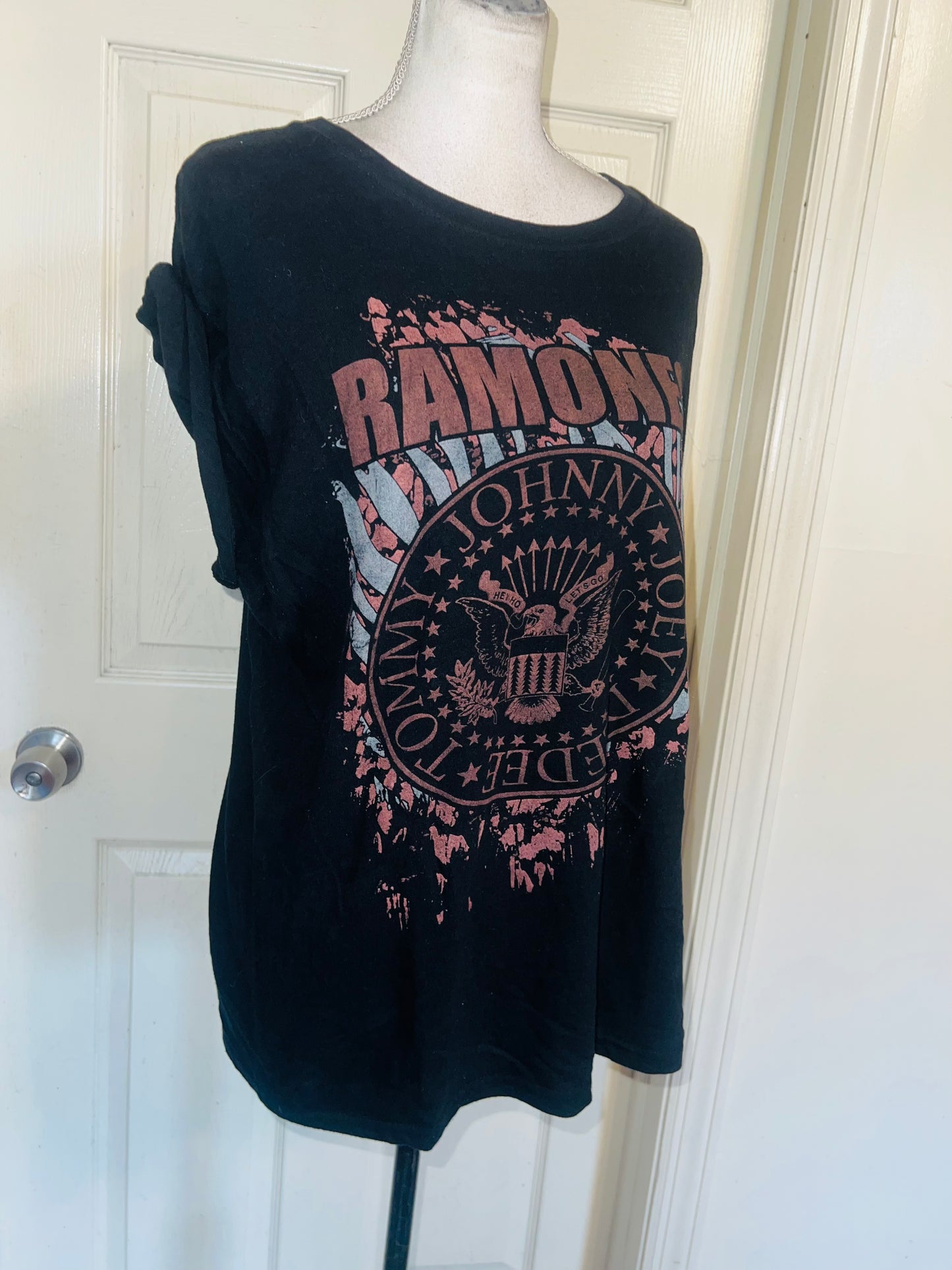 Ramones Oversized Distressed Tee