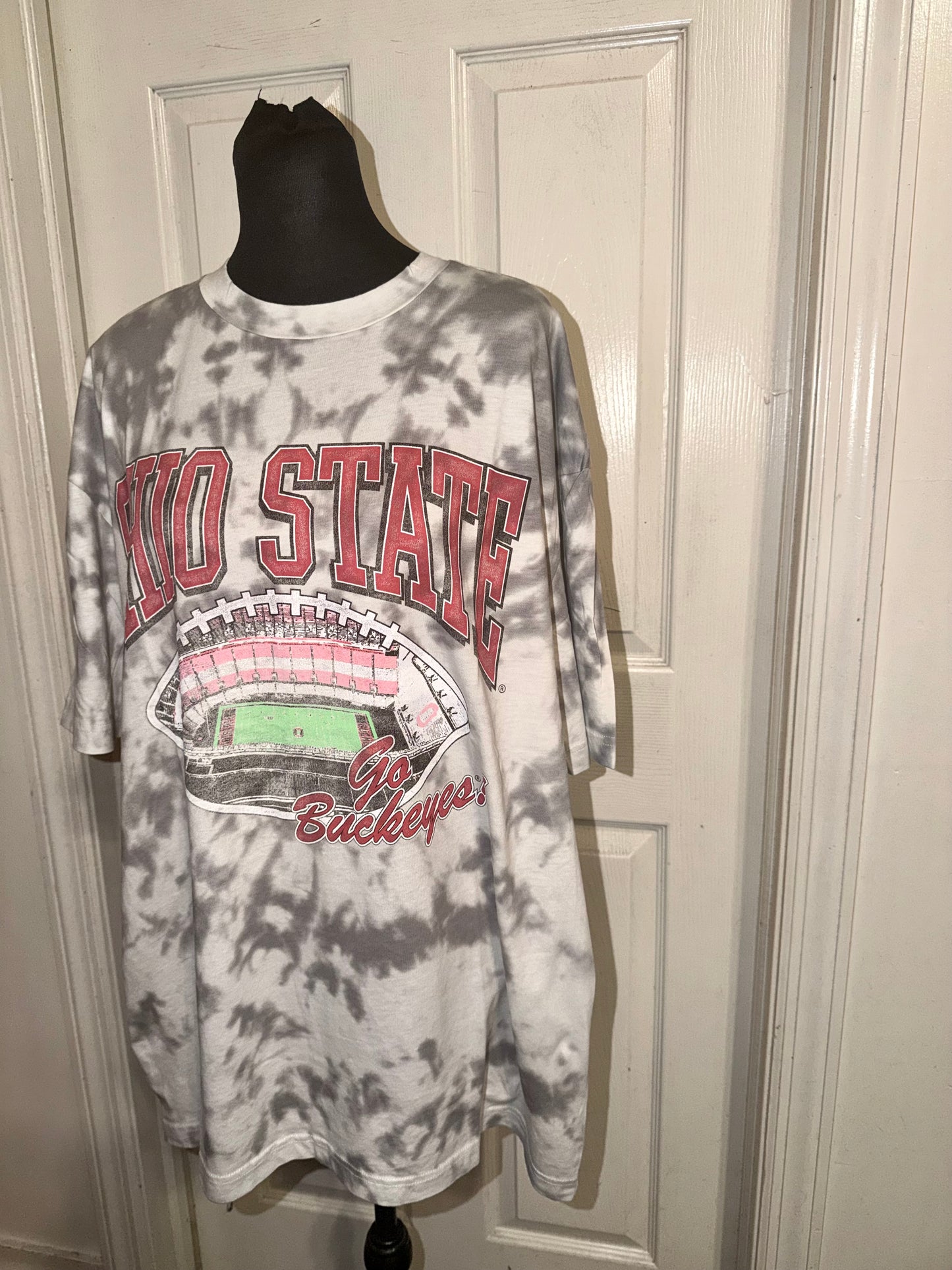 Ohio State Oversized Distressed Tee