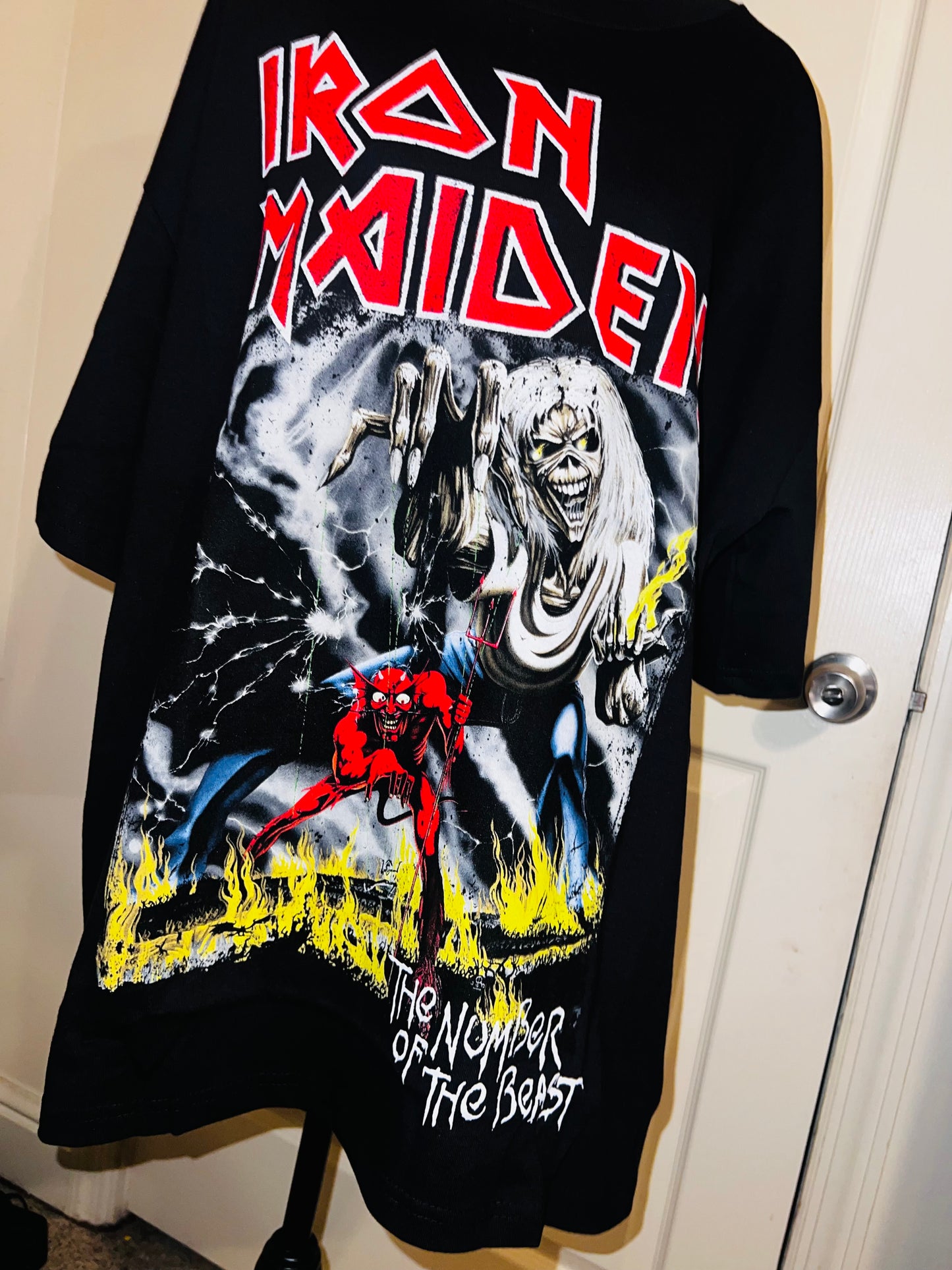 Iron Maiden Oversized Distressed Tee